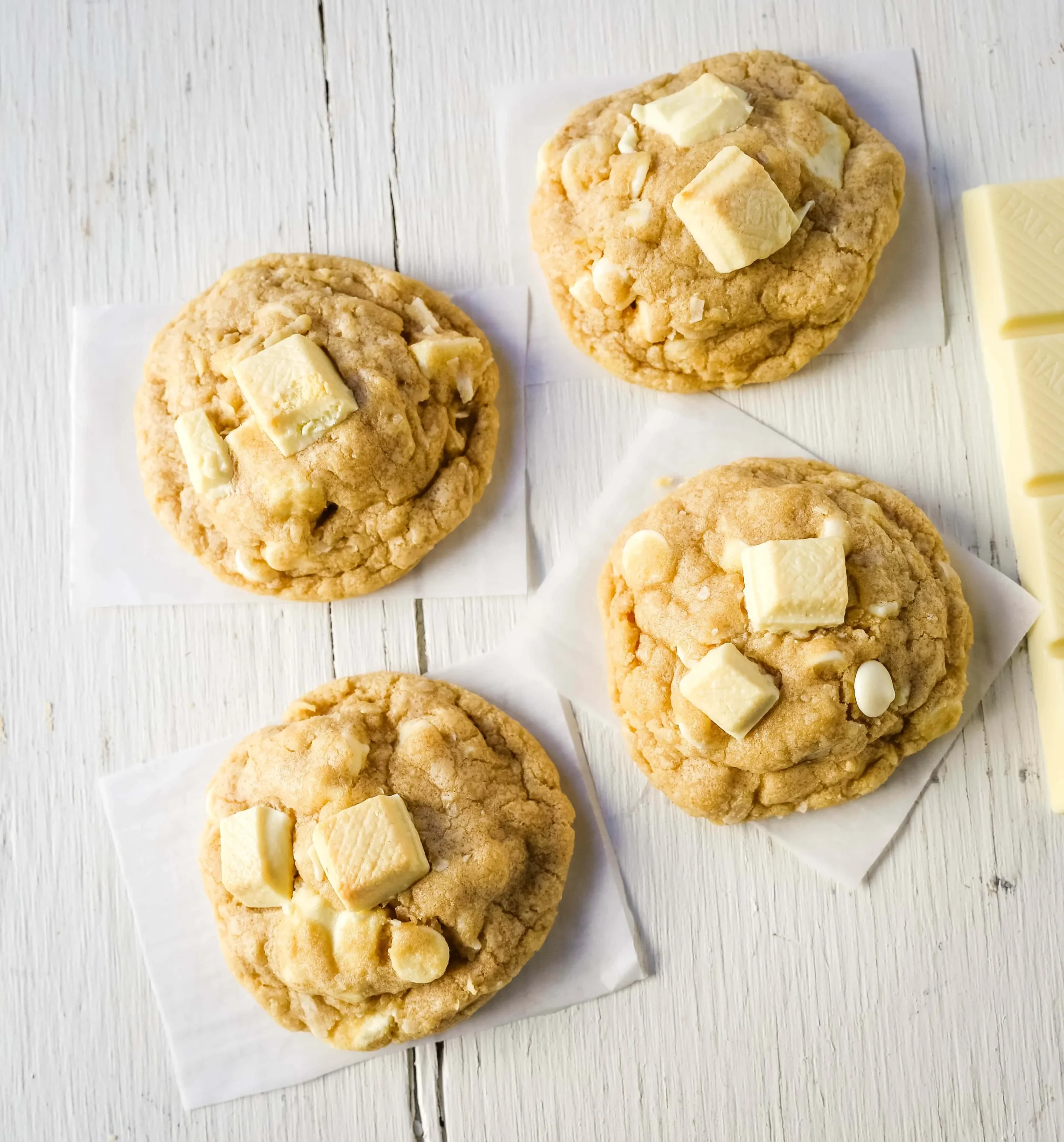 White Chocolate MM Coconut Easter Cookies