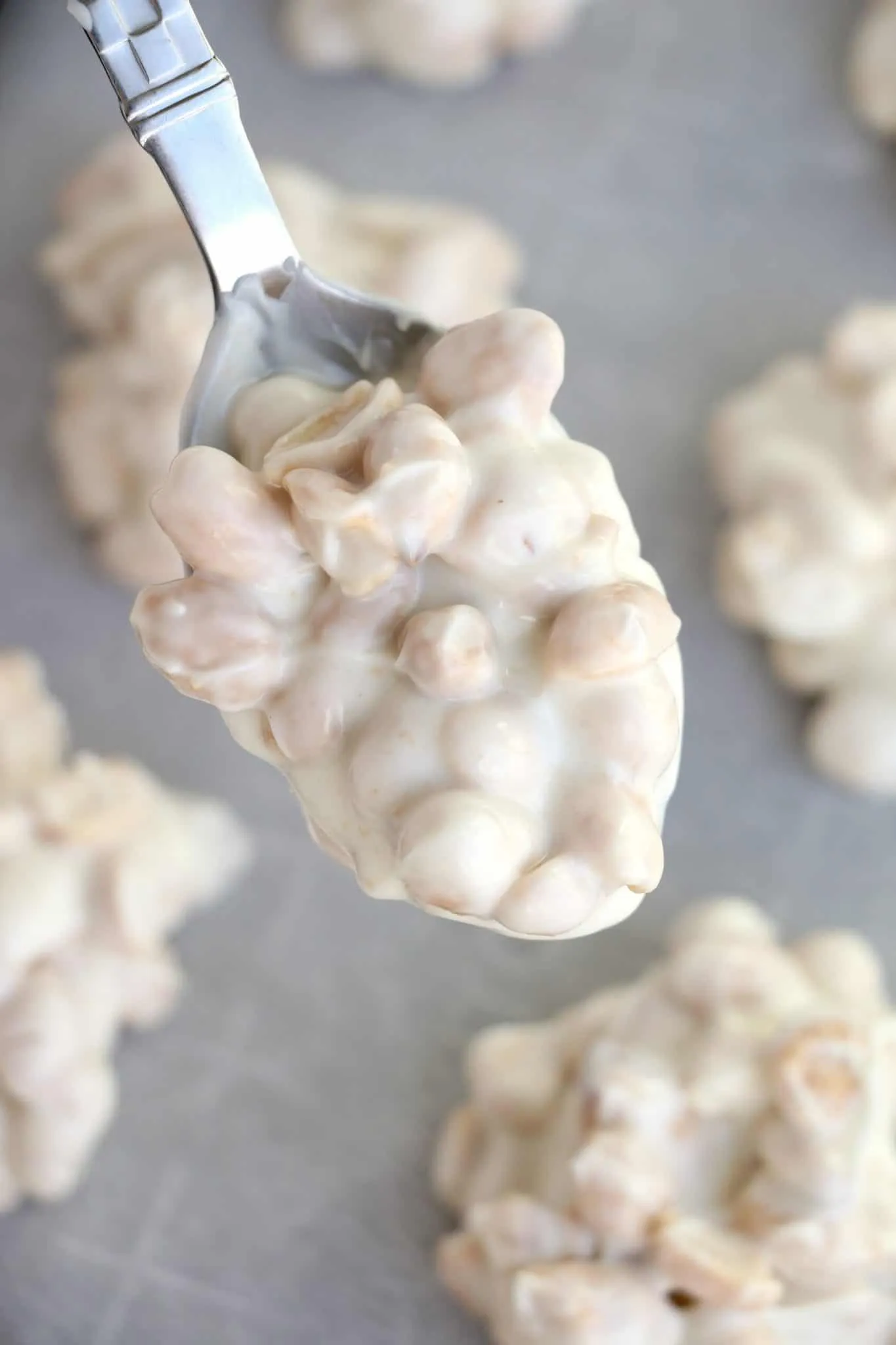 White Chocolate Peanut Clusters