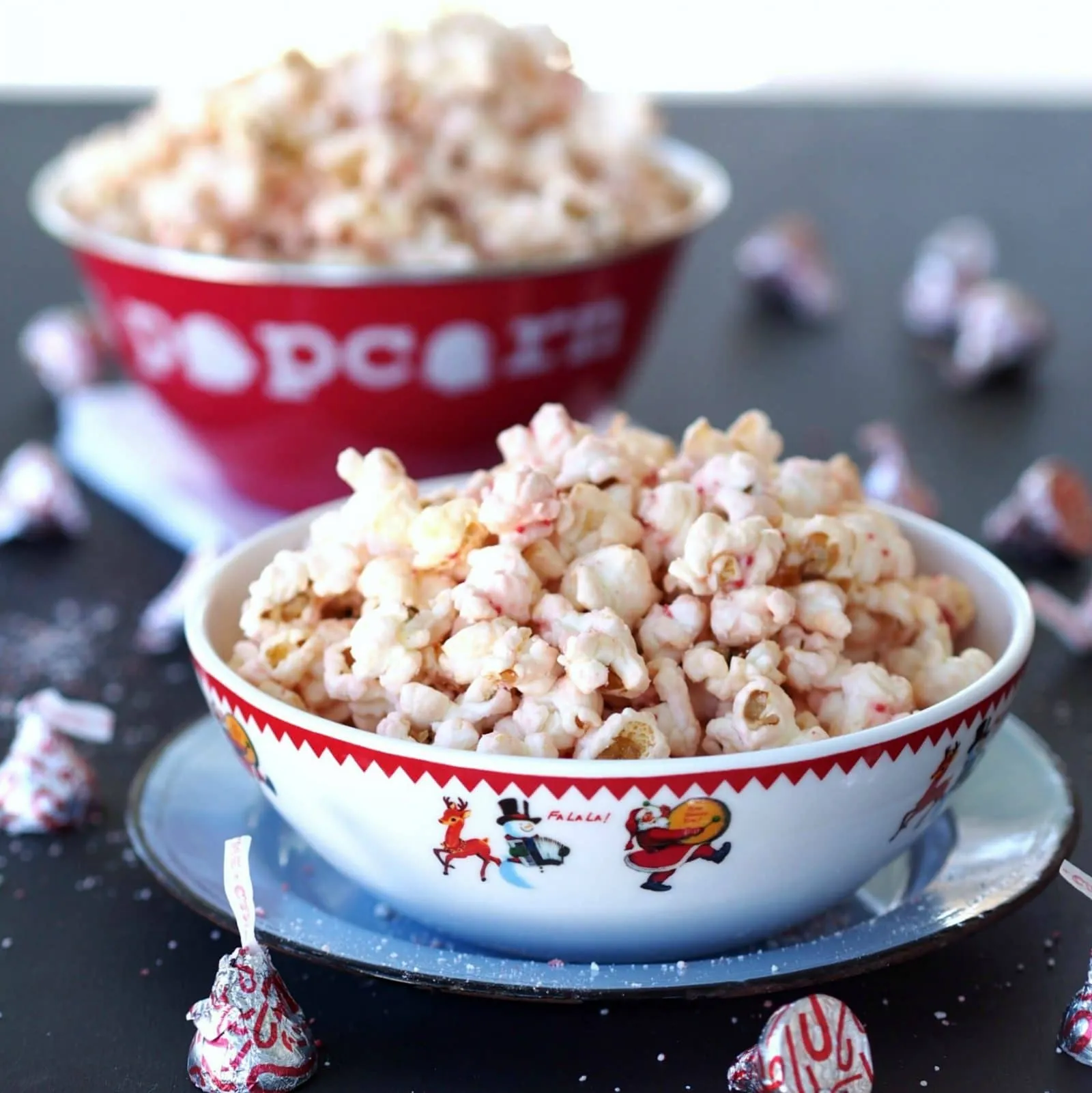 White Chocolate Peppermint Patty Popcorn