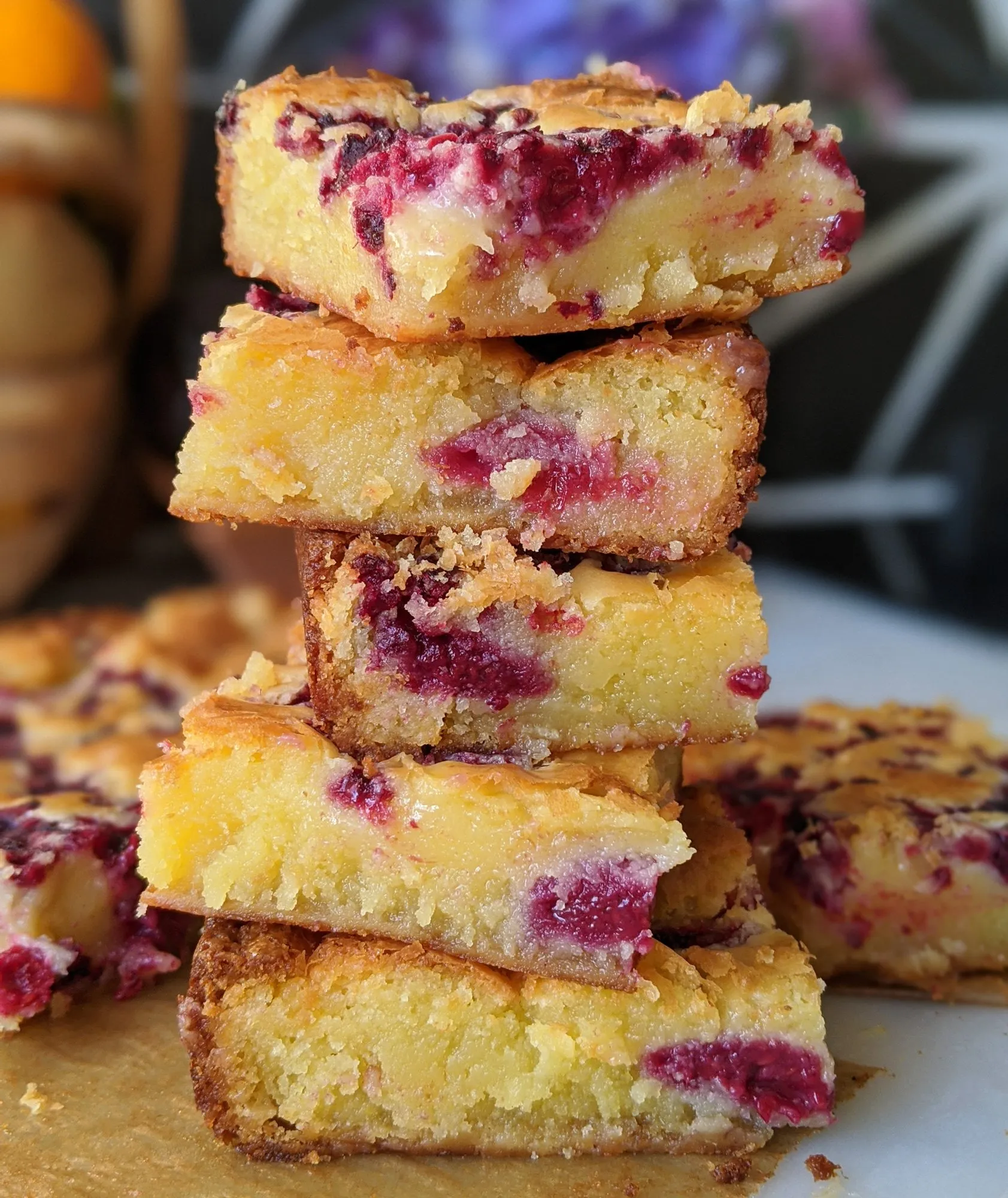 White Chocolate Raspberry Brownies