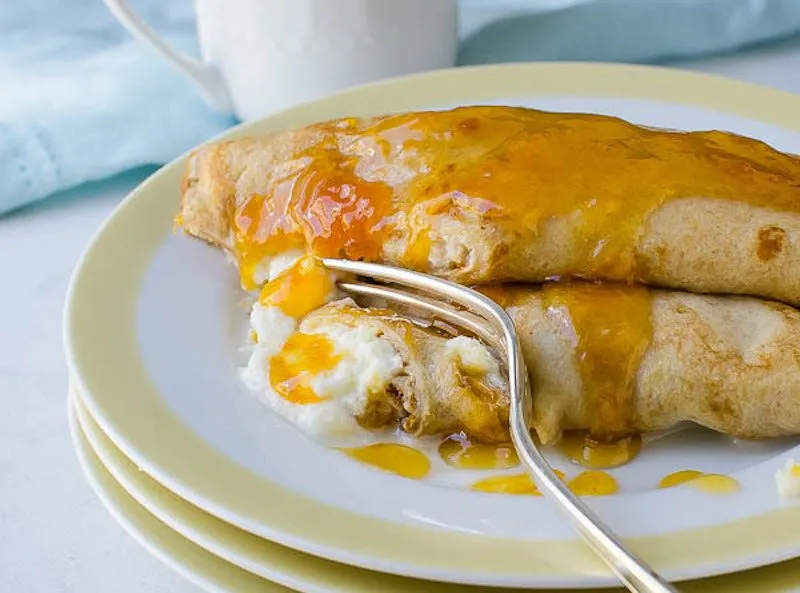 Whole Wheat Apricot Crepes