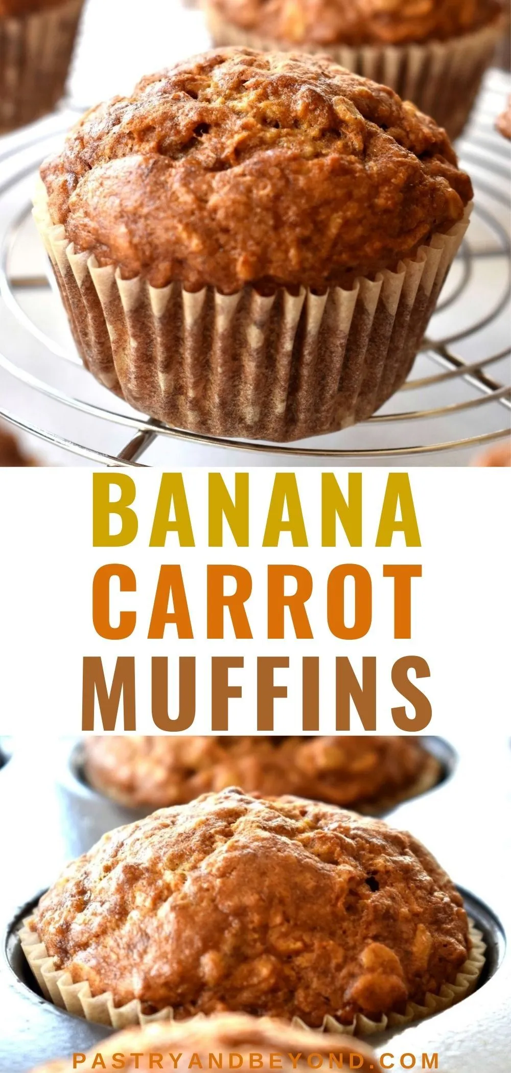 Whole Wheat Carrot Banana Muffins
