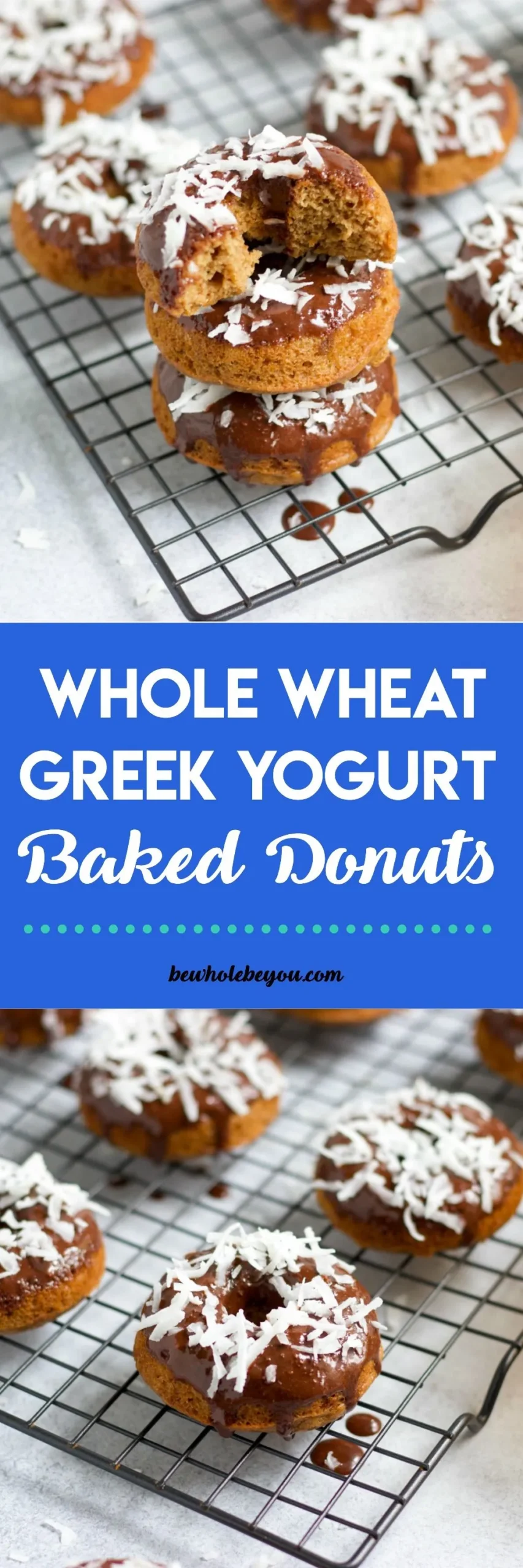 Whole Wheat Greek Yogurt Baked Donuts