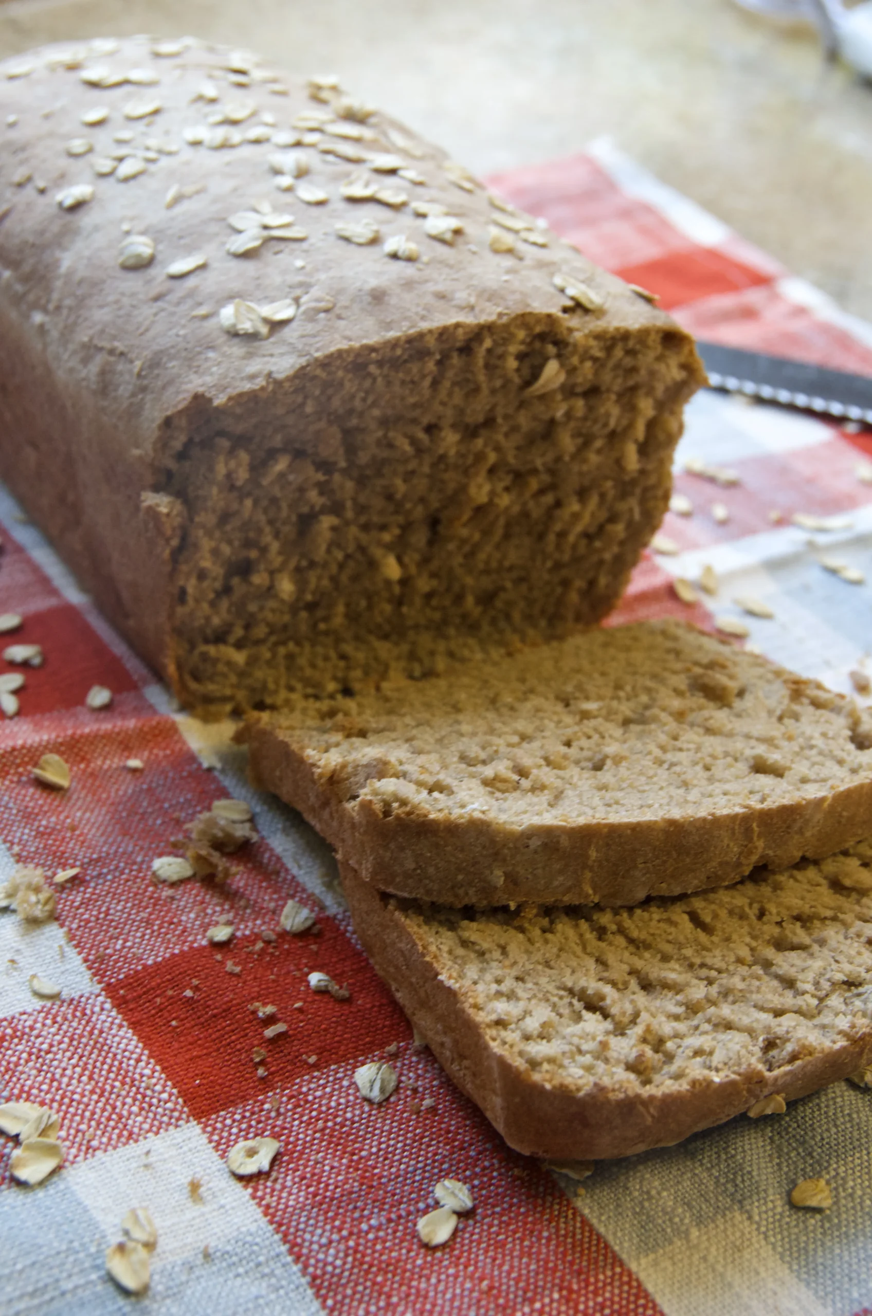 Whole Wheat Oatmeal Bread