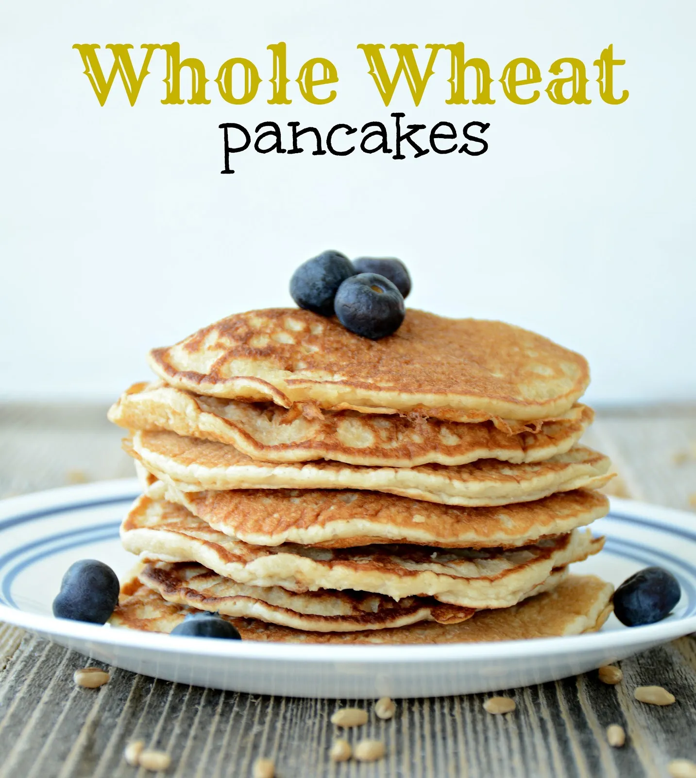 Whole Wheat Sourdough Blender Pancakes