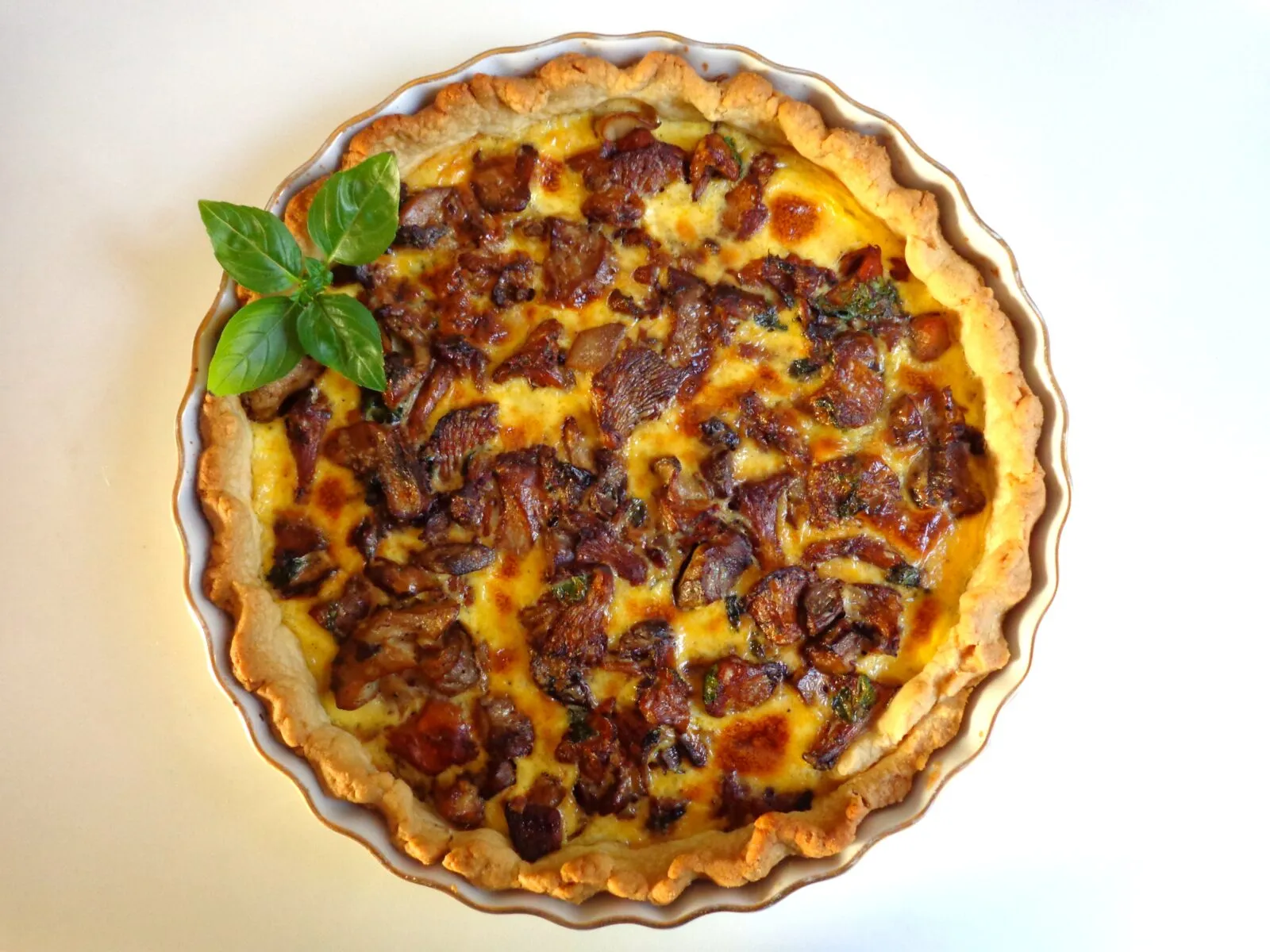 Wild Mushroom Tart (Tarte aux Champignons Sauvages)