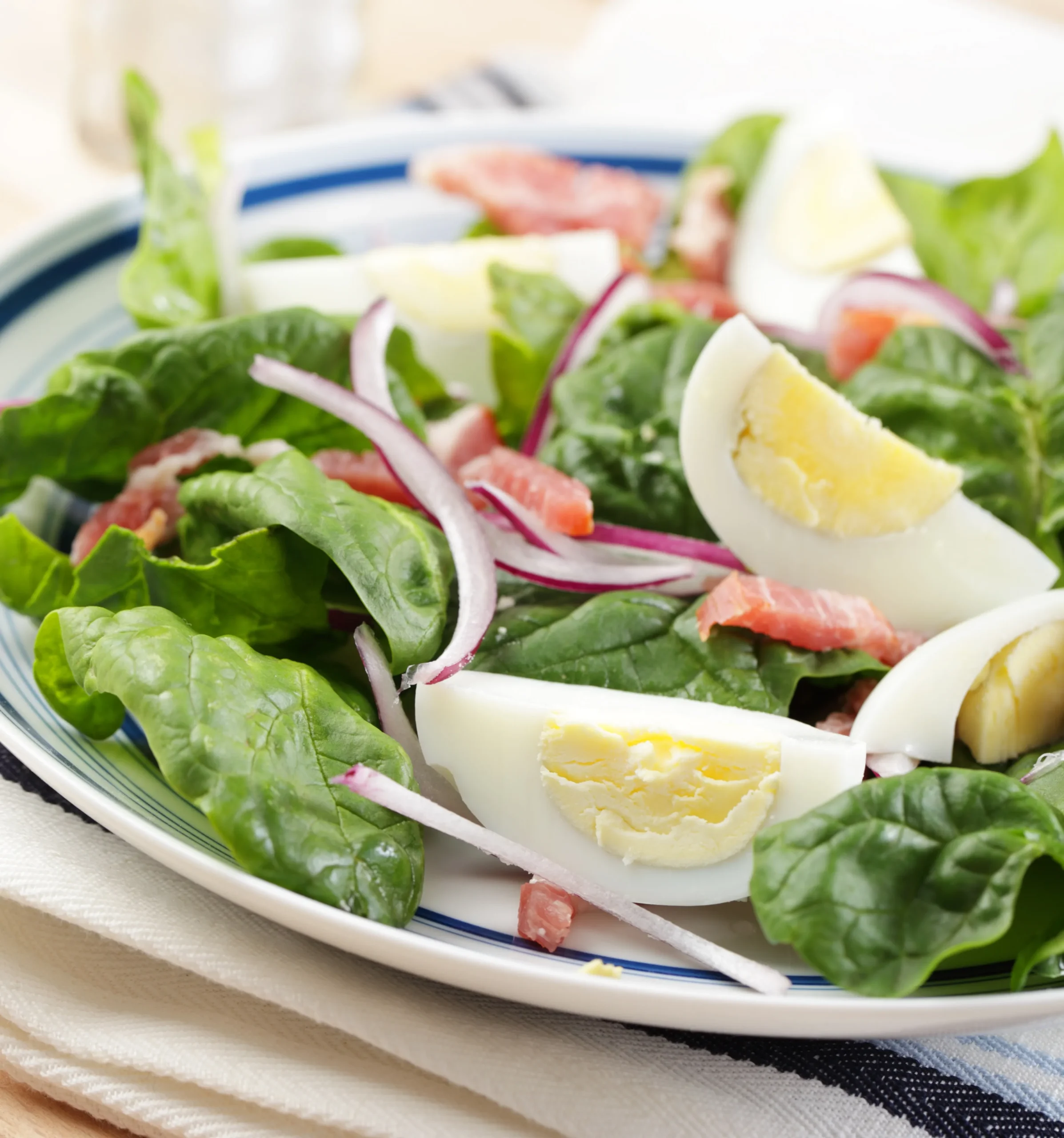 Wilted Spinach Bacon Salad