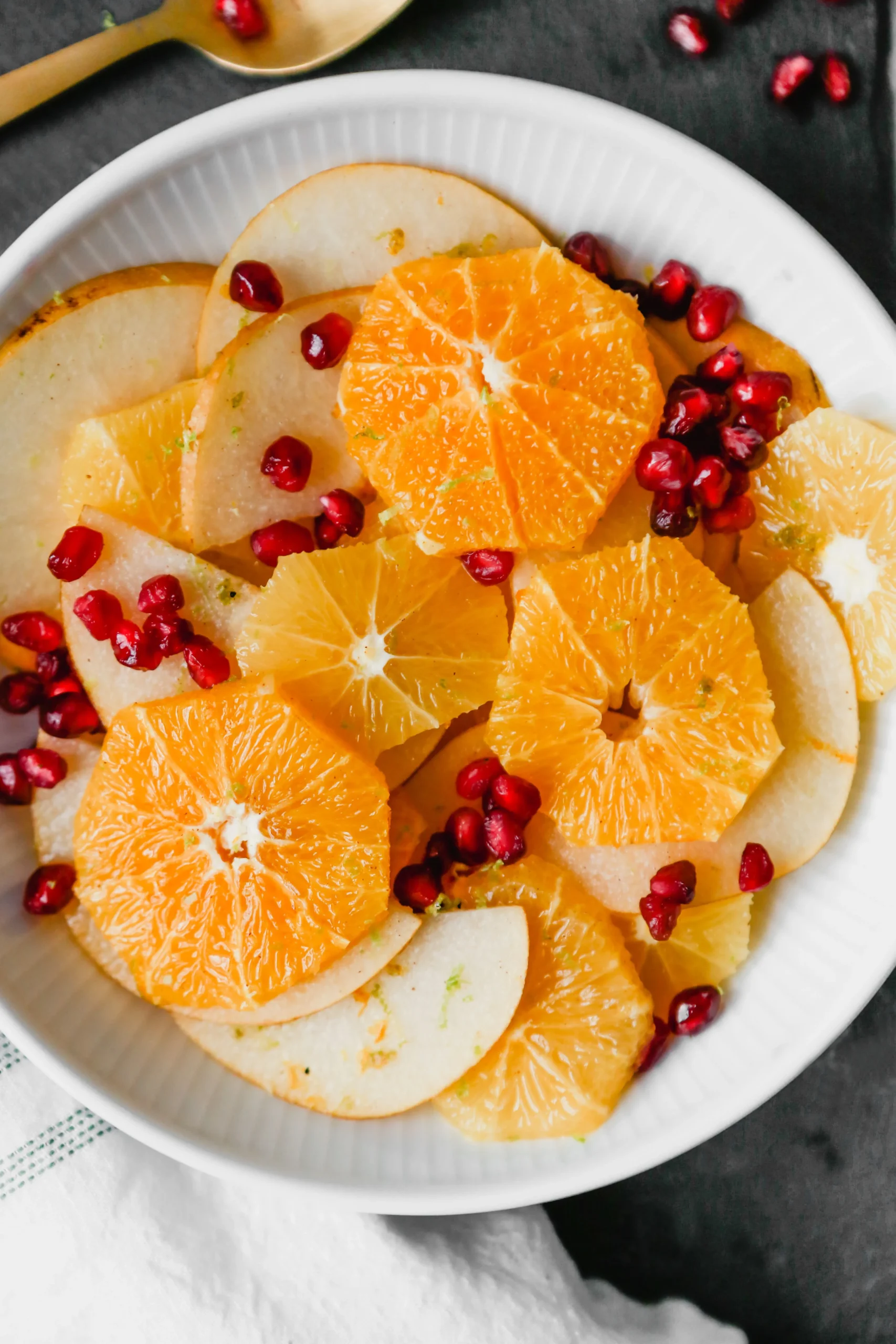 Winter Fruit Salad with Honey Citrus Dressing