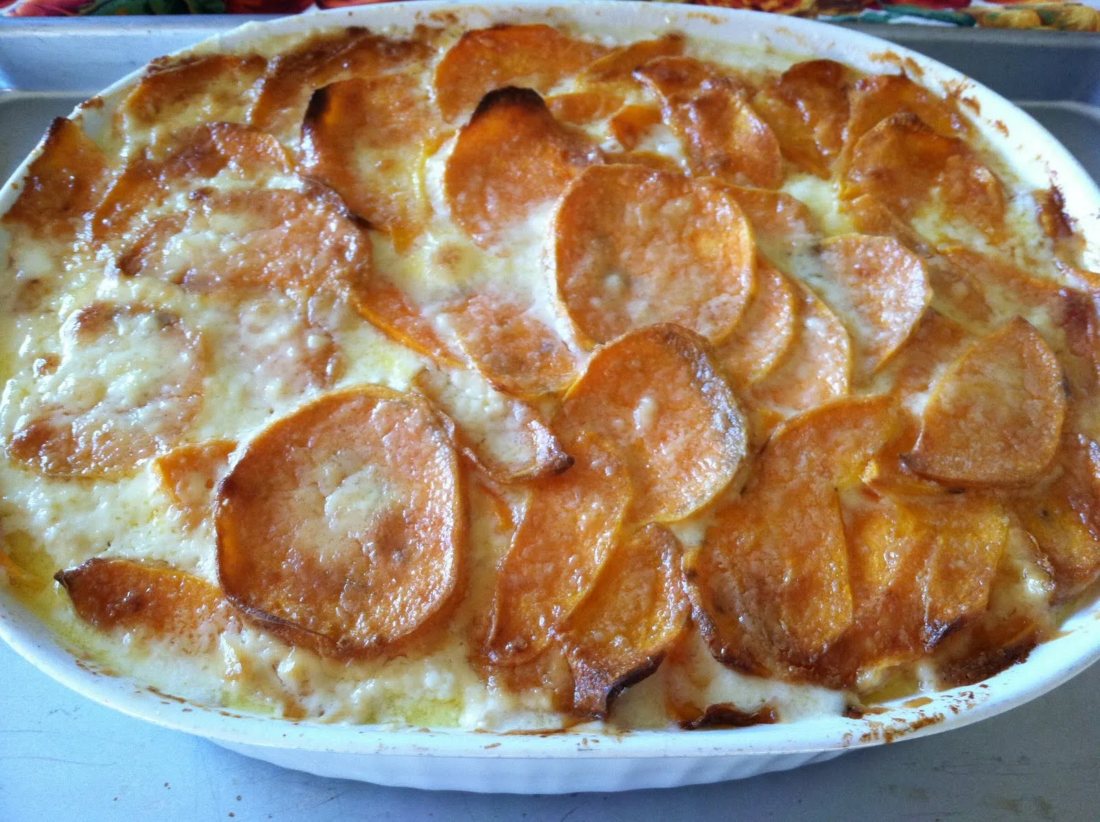 Yams Gratin with Gruyere
