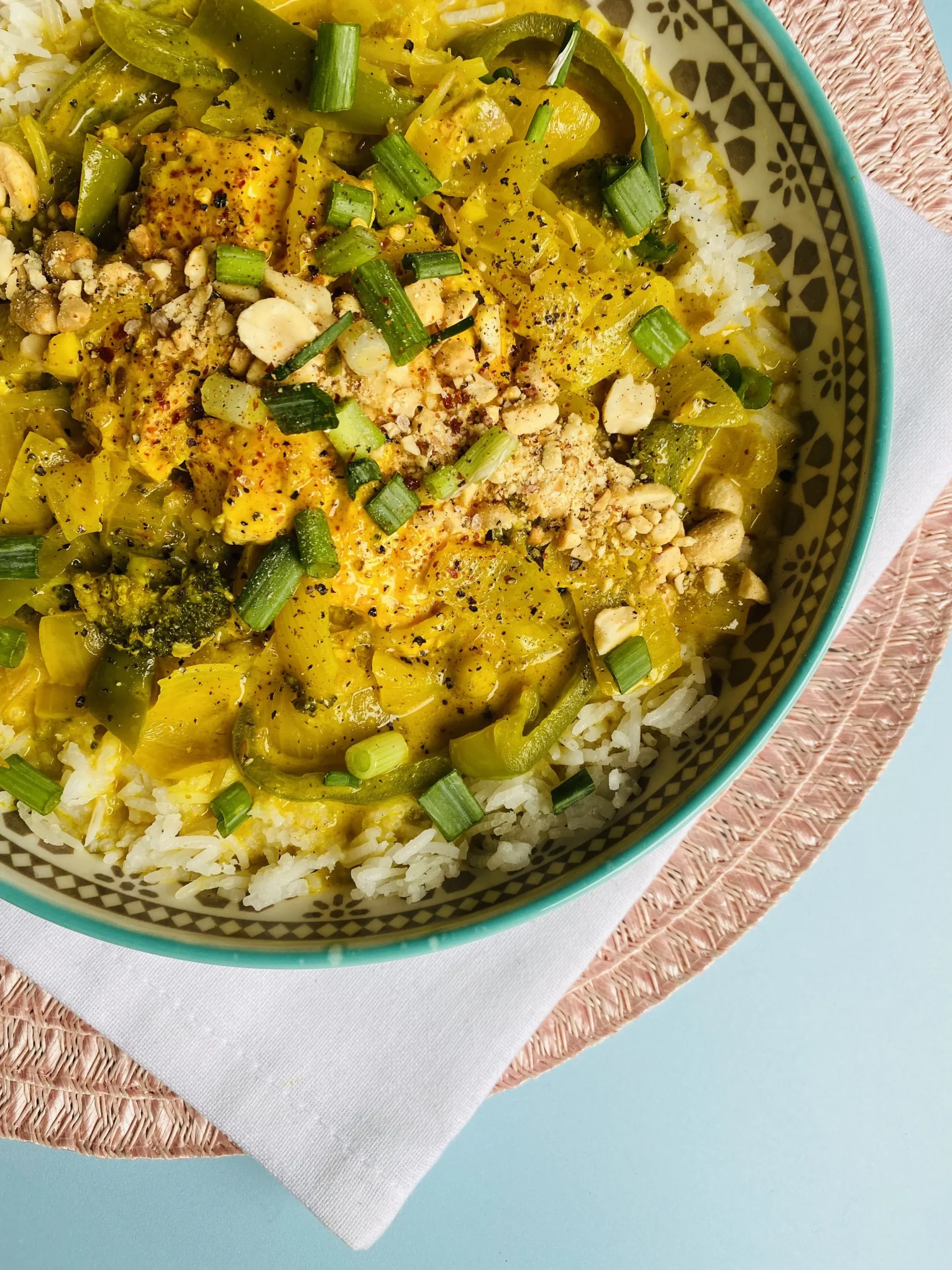 Yellow Curry Salmon Bowl