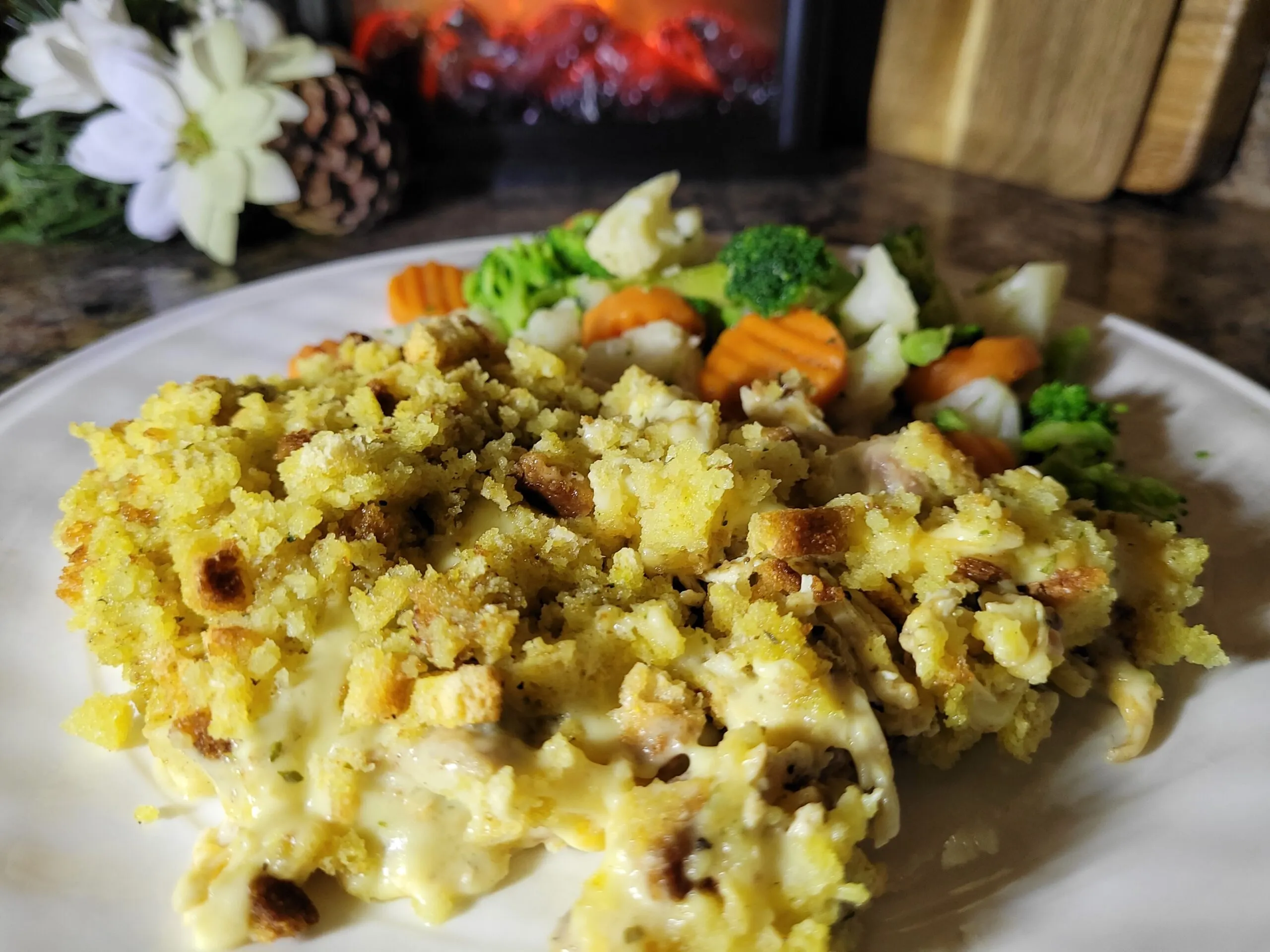 Yum Yum Crack Chicken Stuffing Casserole