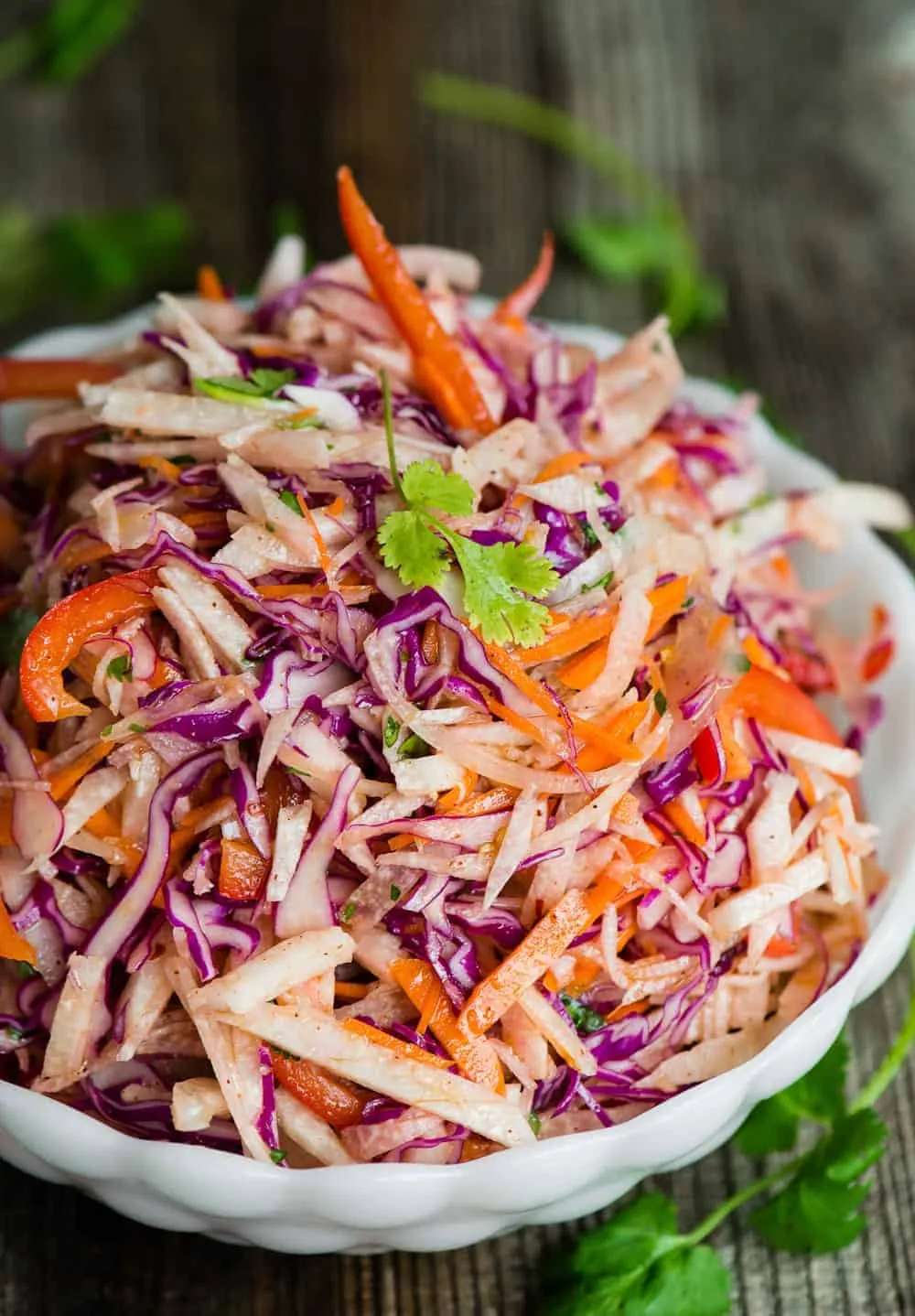 Zesty Cilantro Jicama Slaw