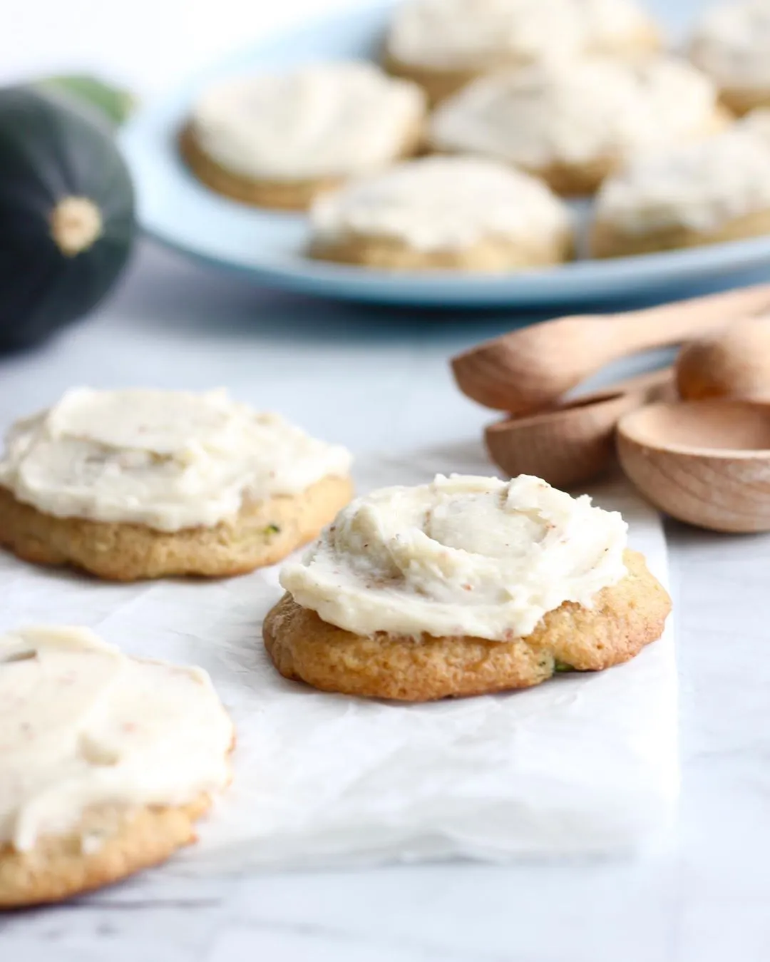 Zucchini Cookies with Browned Butter Frosting