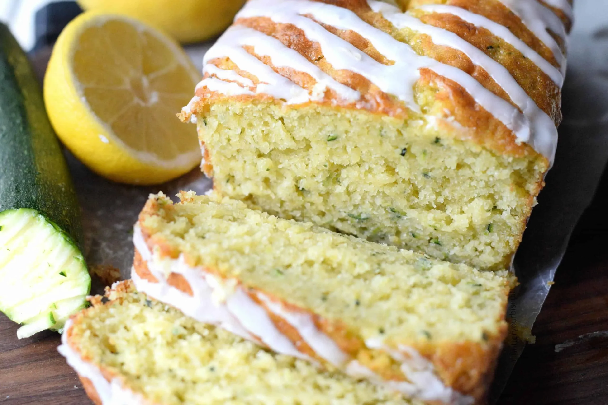 Zucchini Lemon Bread with Lemon Glaze