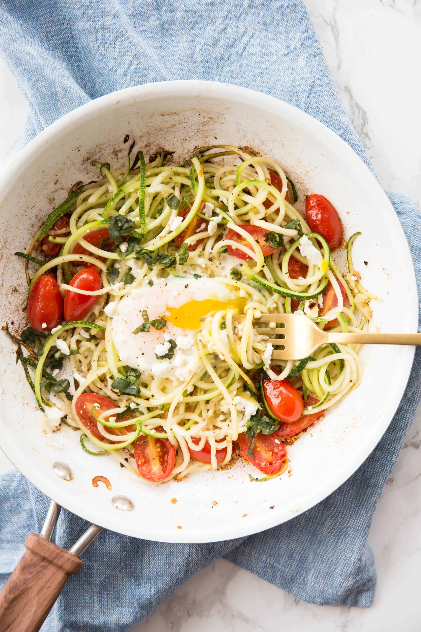 Zucchini Noodle Egg Nests