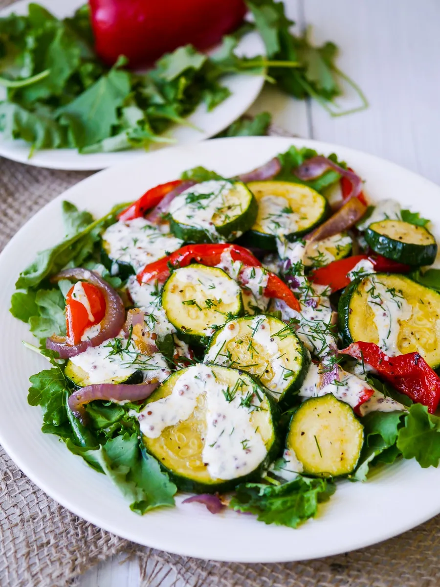 Zucchini in a Yogurt Dressing