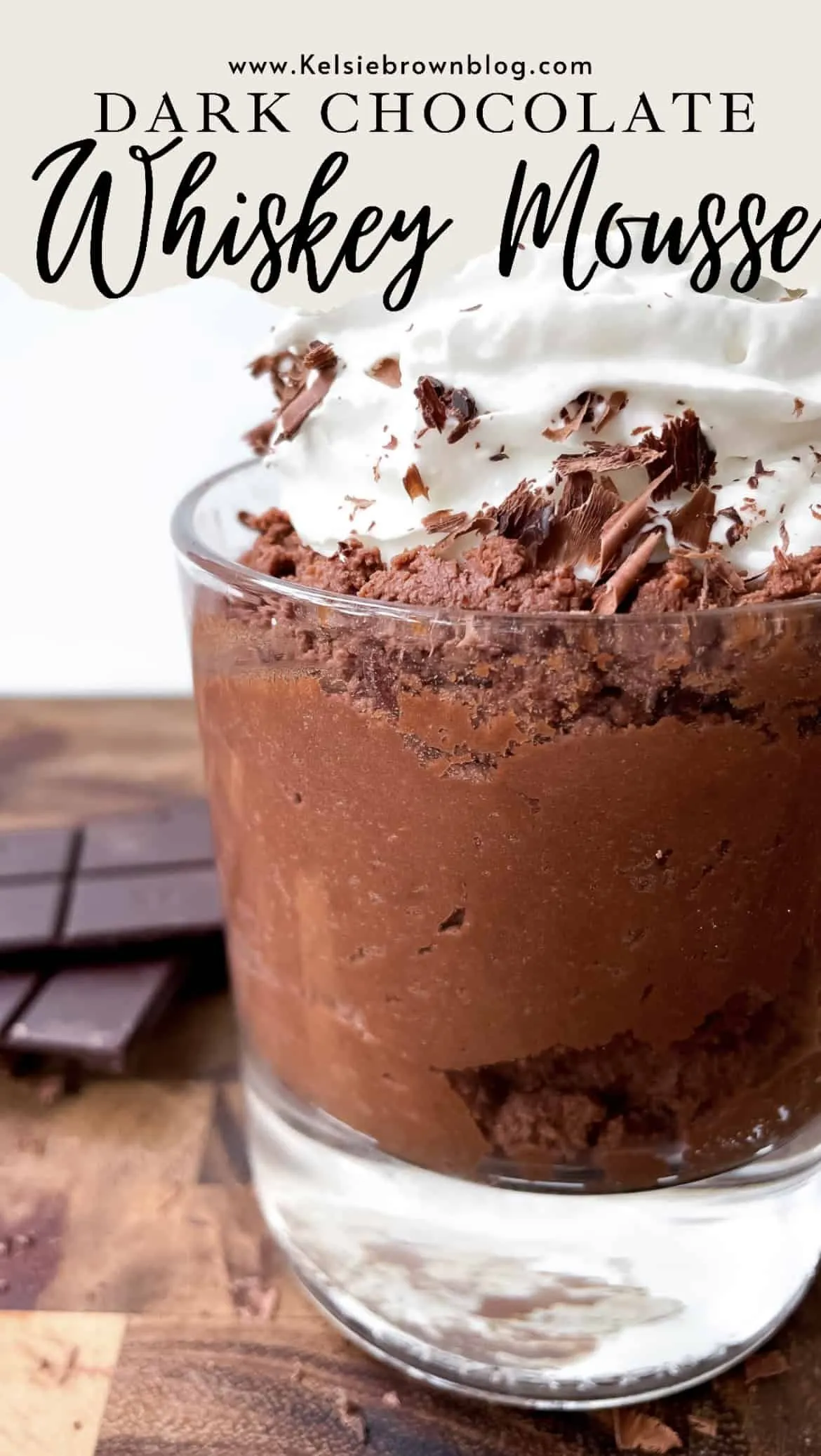 adult dessert chocolate whiskey mousse