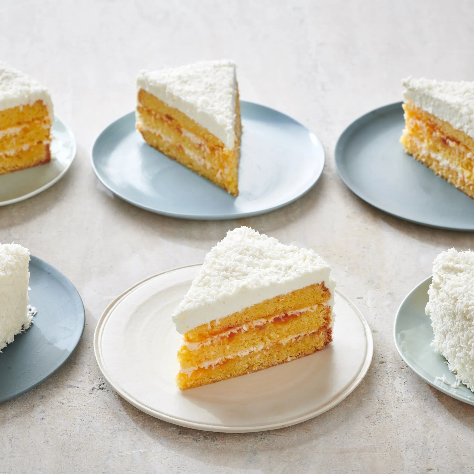 apricot cake with coconut