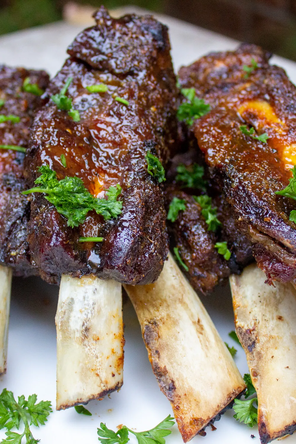 beef back ribs with maple bourbon glaze baked