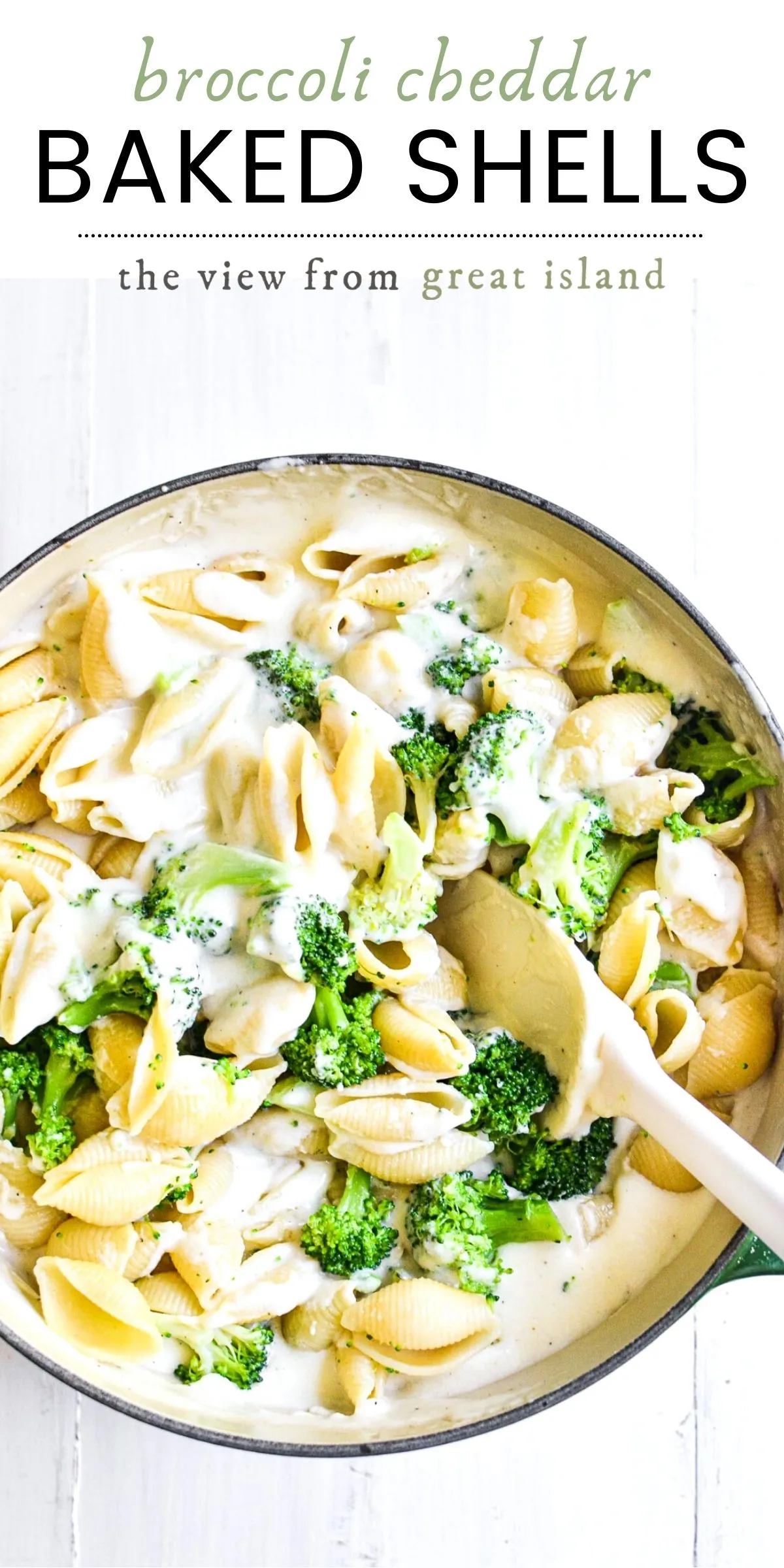 broccoli and cheddar baked shells