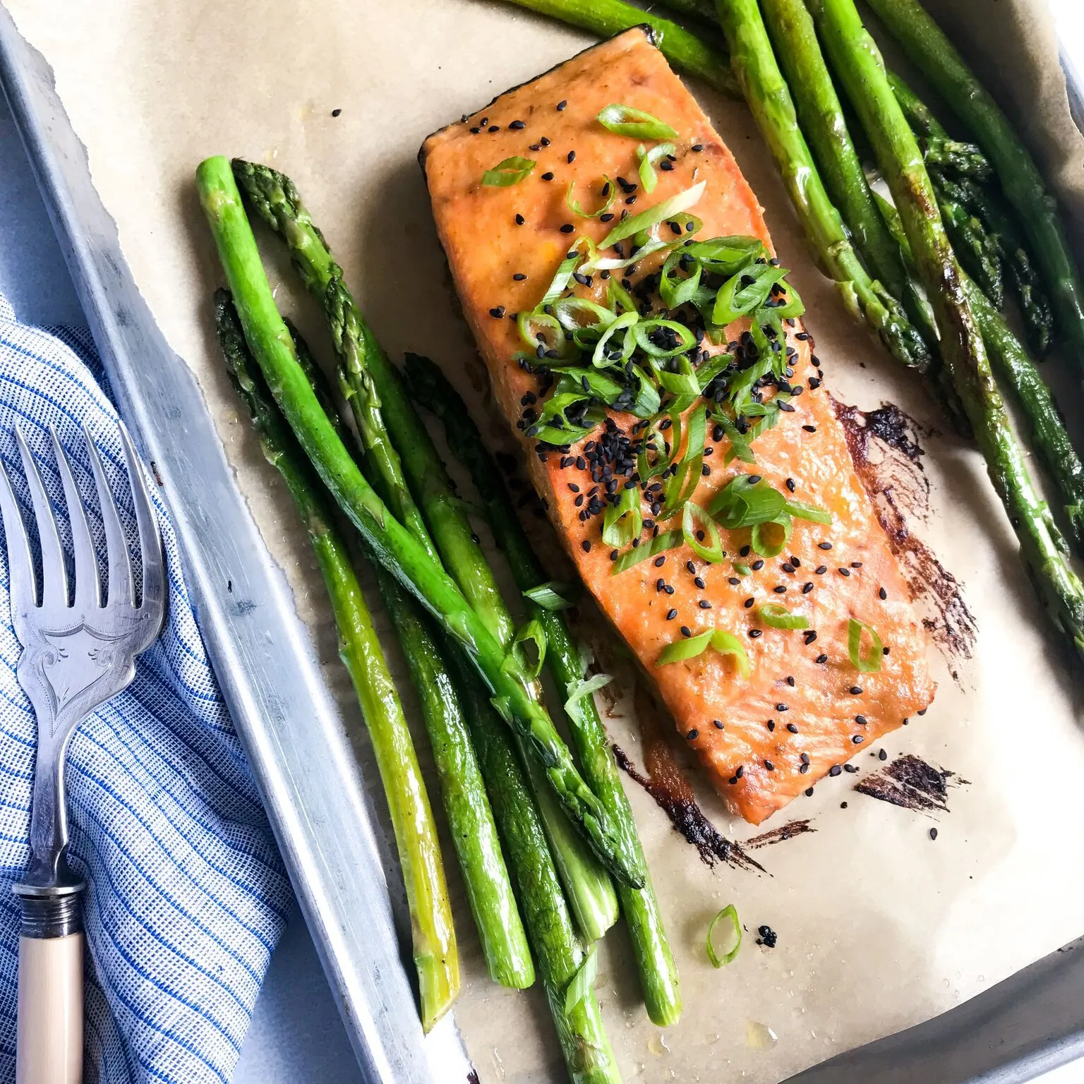 brown butter miso glazed salmon