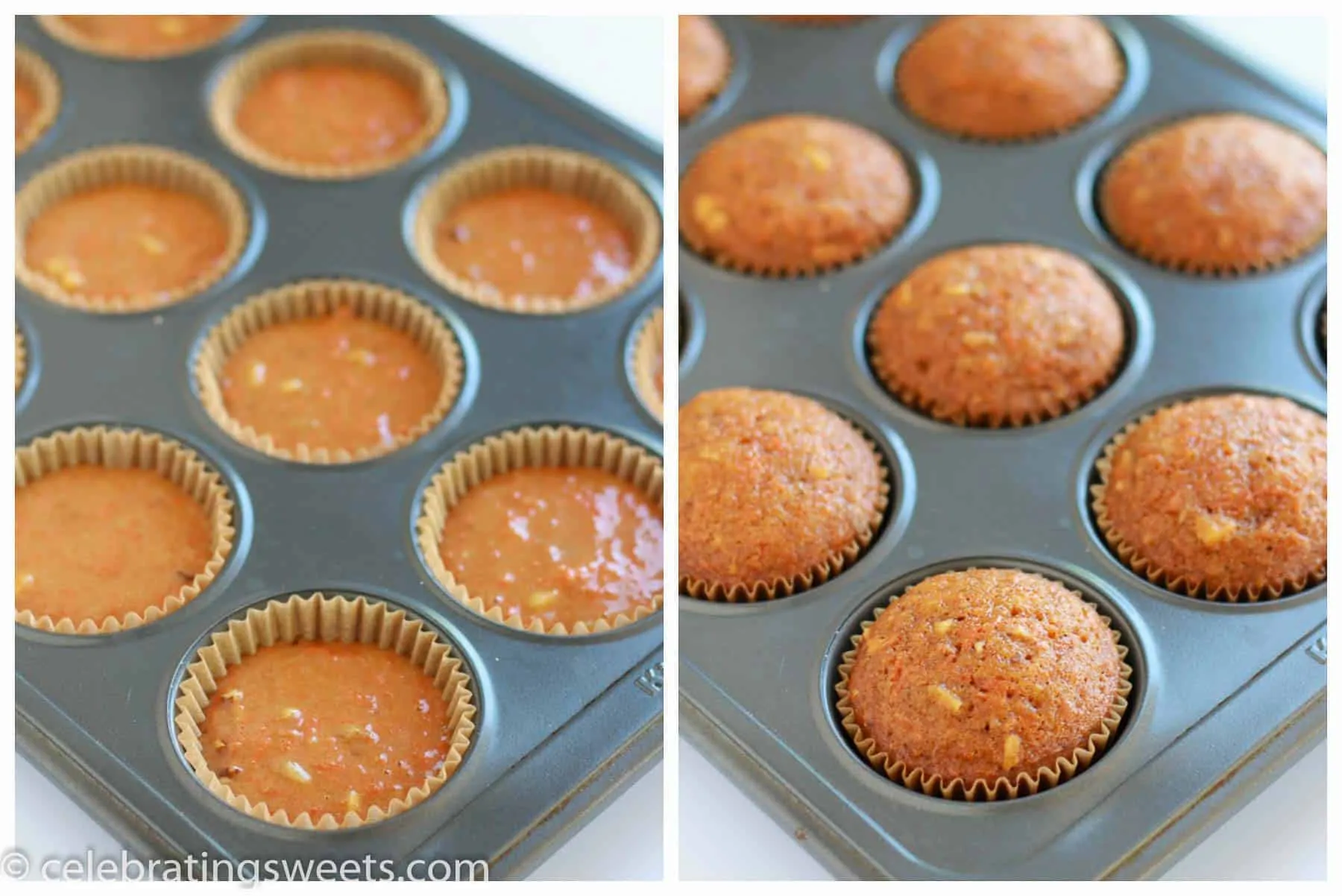 carrot cupcakes with brown sugar cream cheese frosting