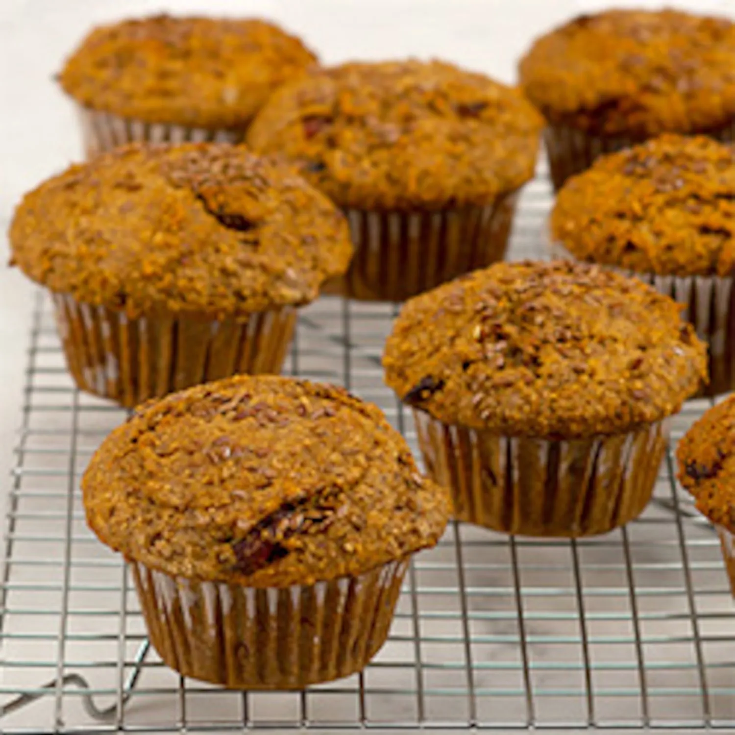 cinnamon cranberry flax muffins