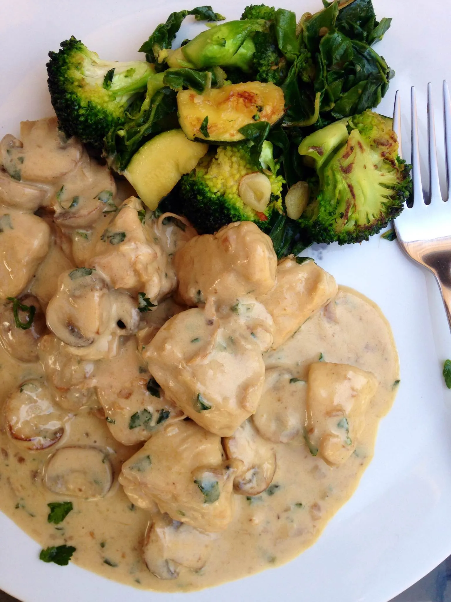 country style chicken mushrooms
