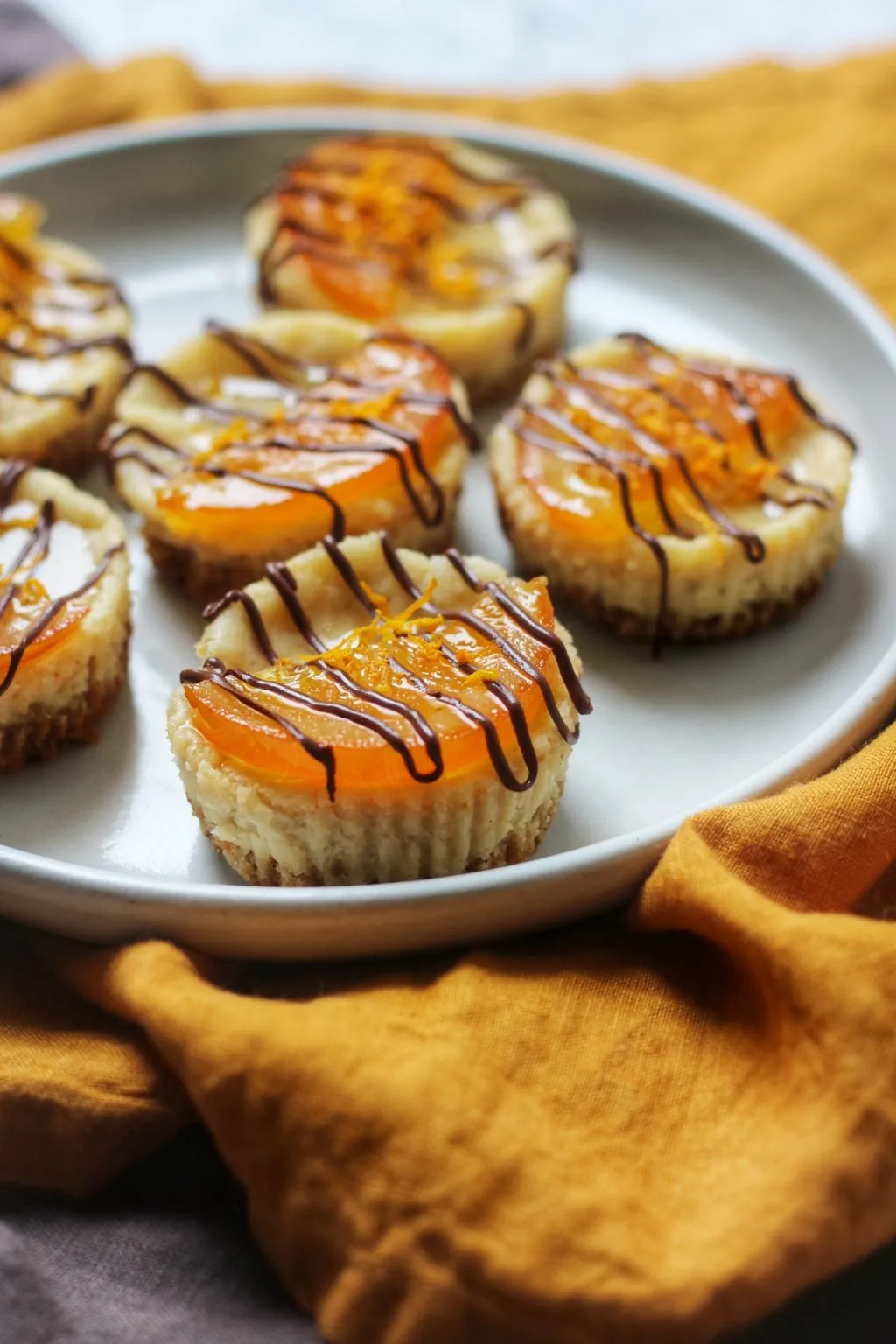 ginger orange vegan cheesecake