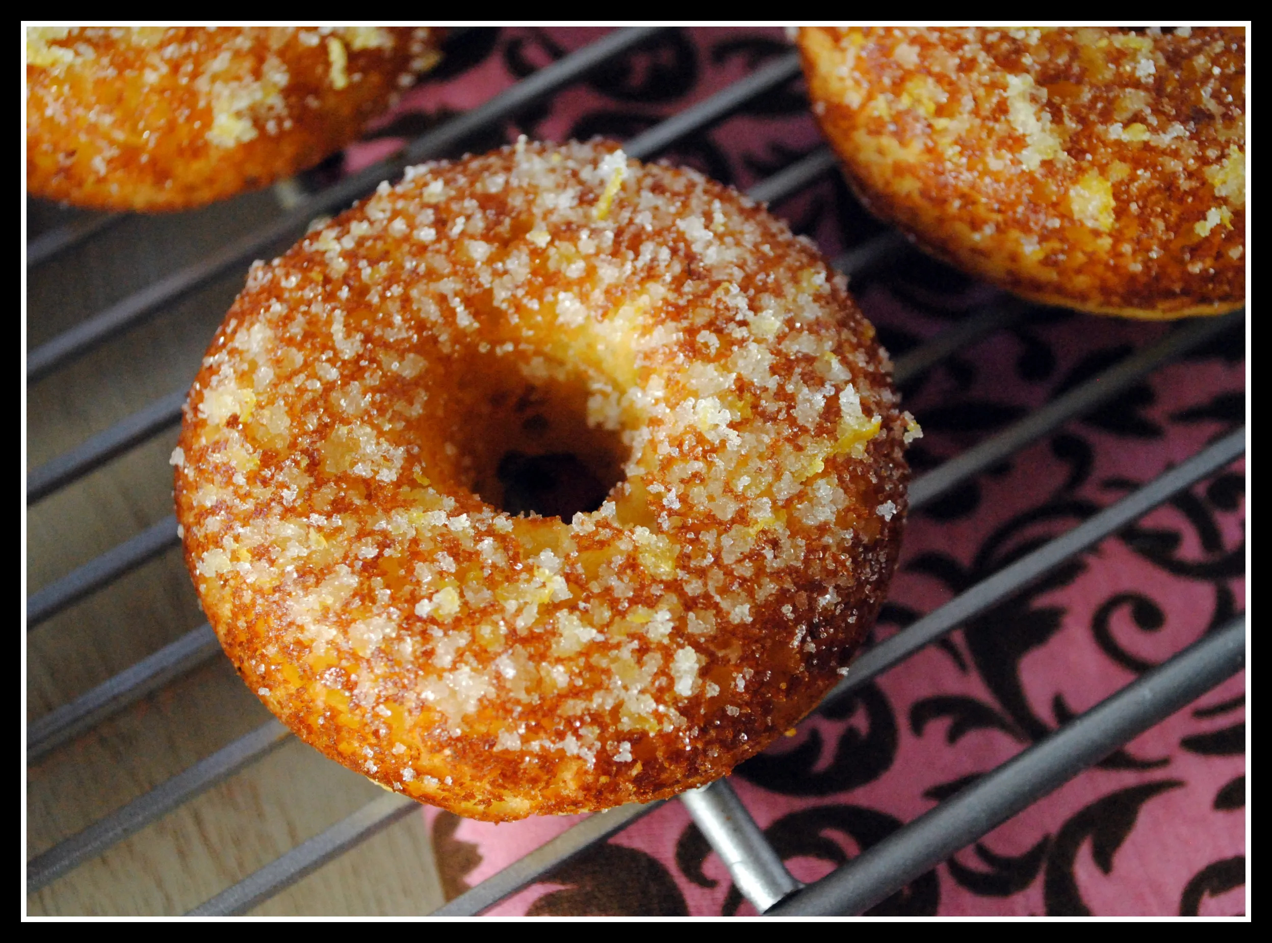 honey cornbread donuts and mini muffins with lemon