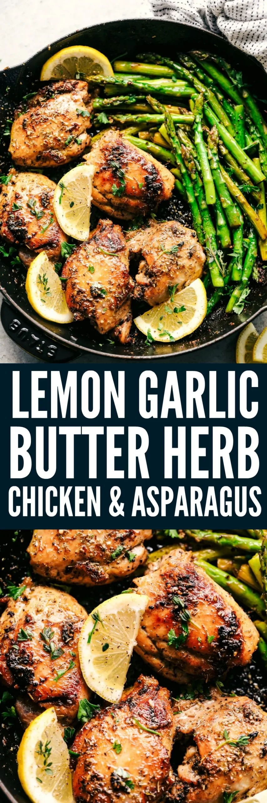 lemon garlic butter herb chicken asparagus