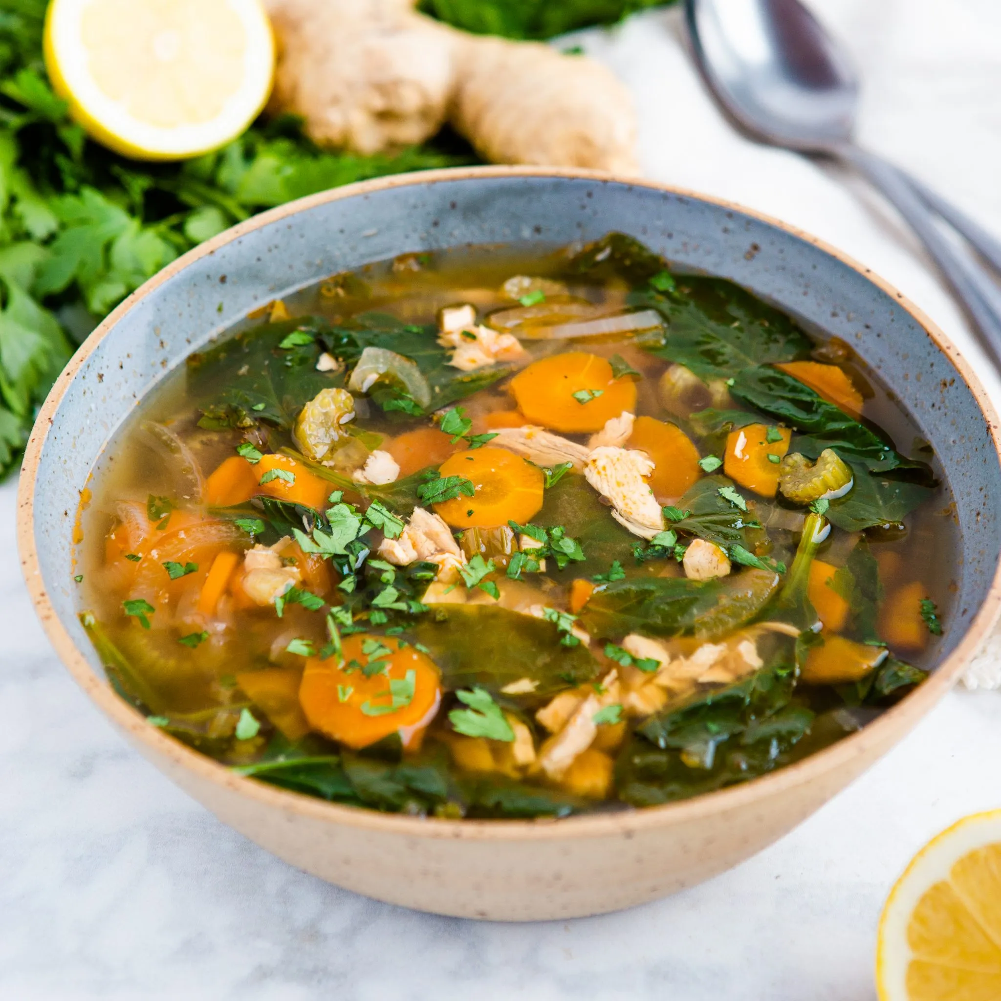 lemon garlic goodness soup