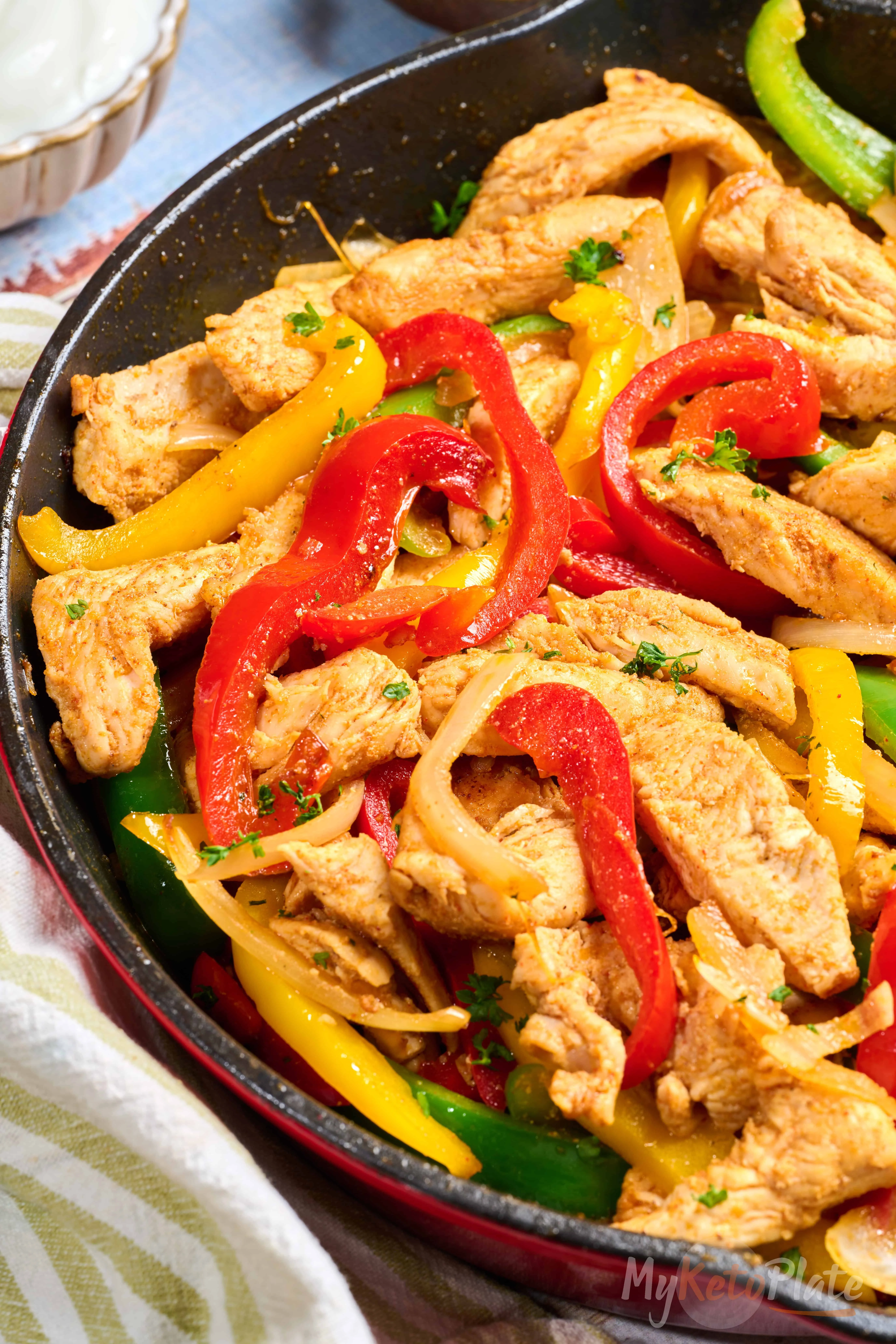 marks lowfat chicken fajitas