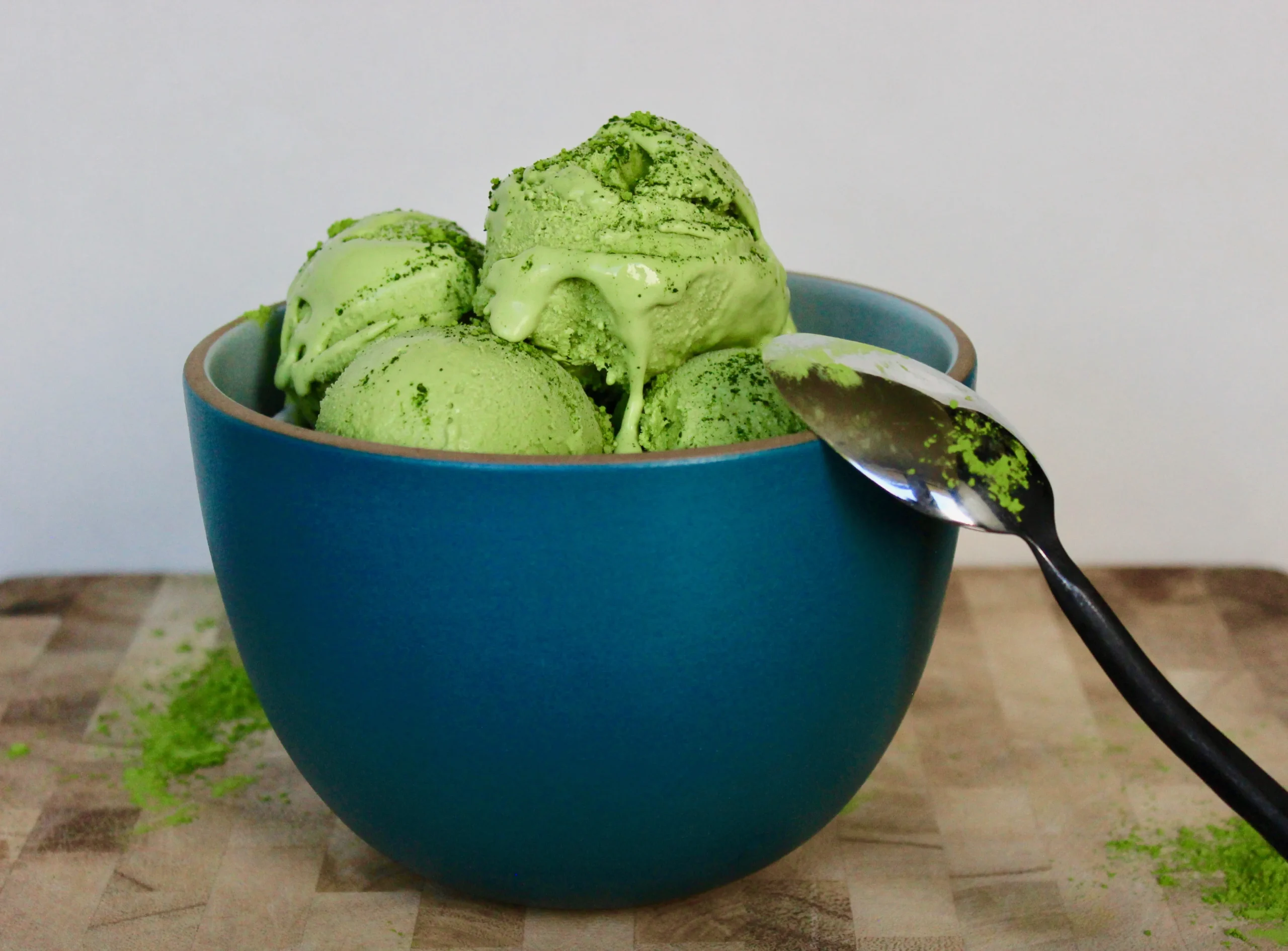 matcha kiwi nice cream bowls