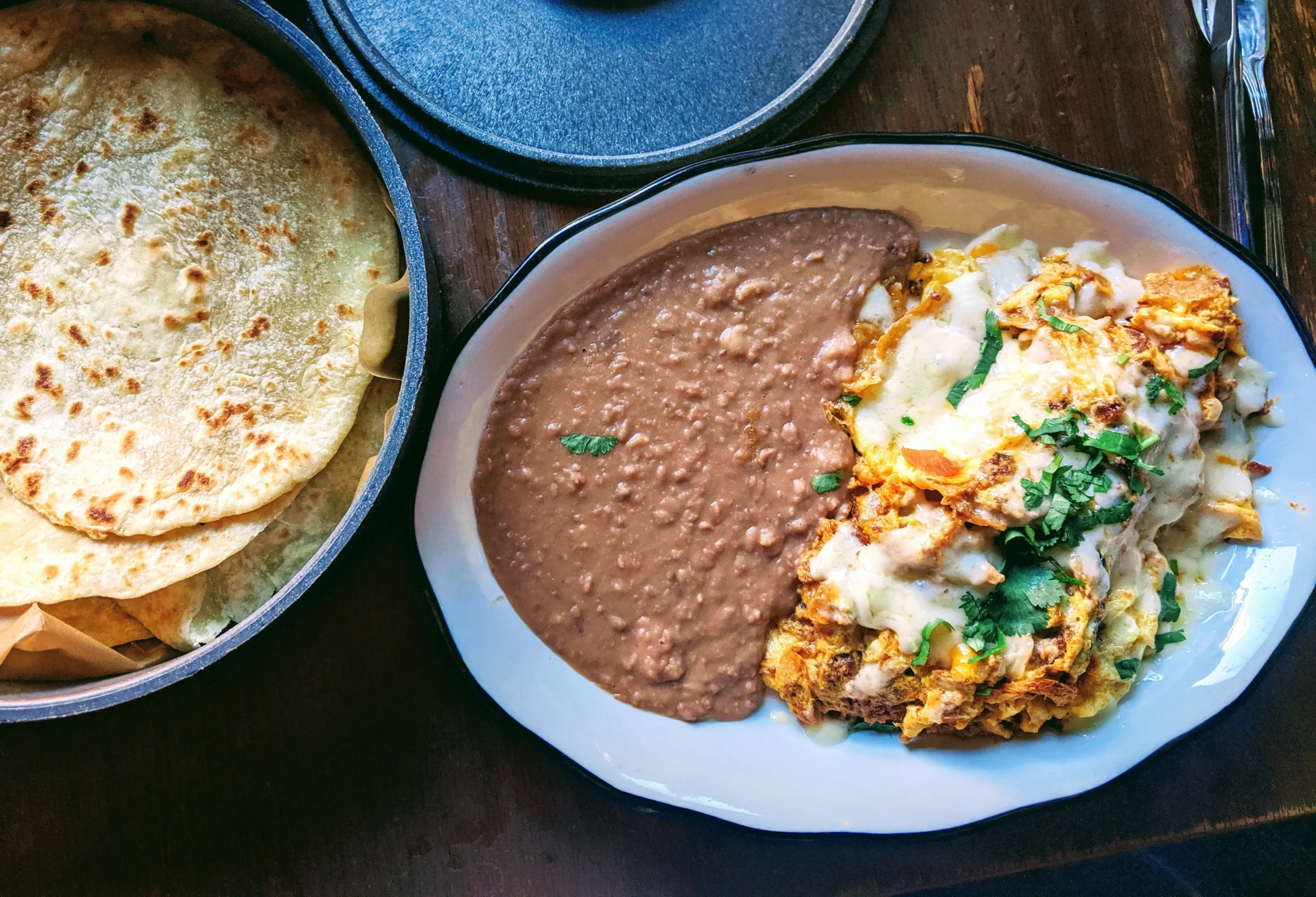 migas with fresh tortillas