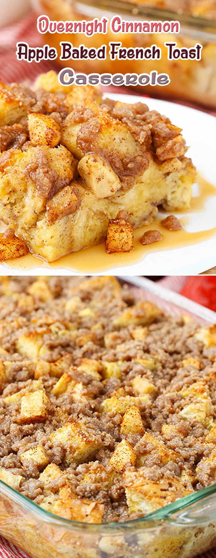 overnight apple cinnamon french toast casserole