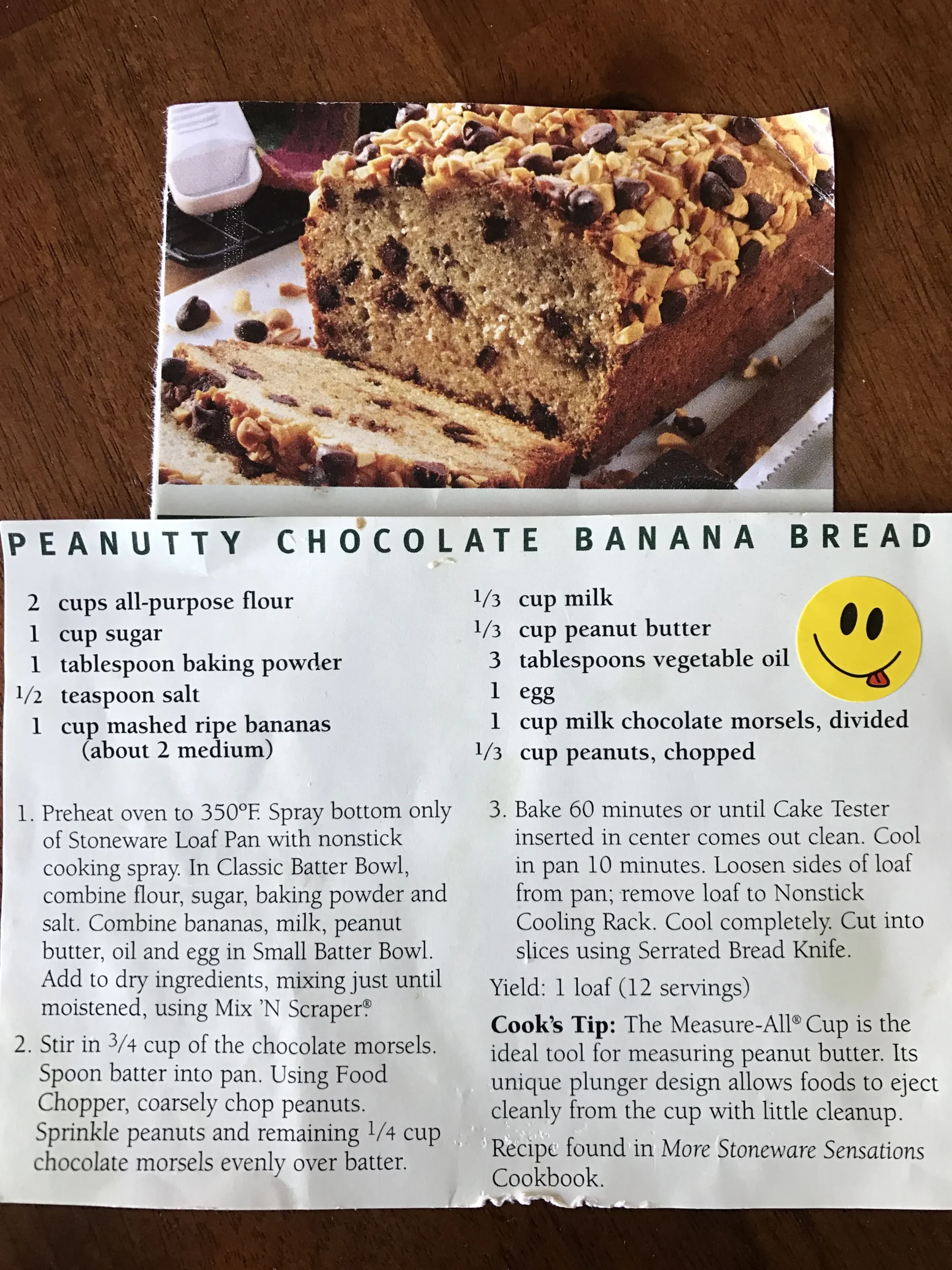 peanutty chocolate banana bread