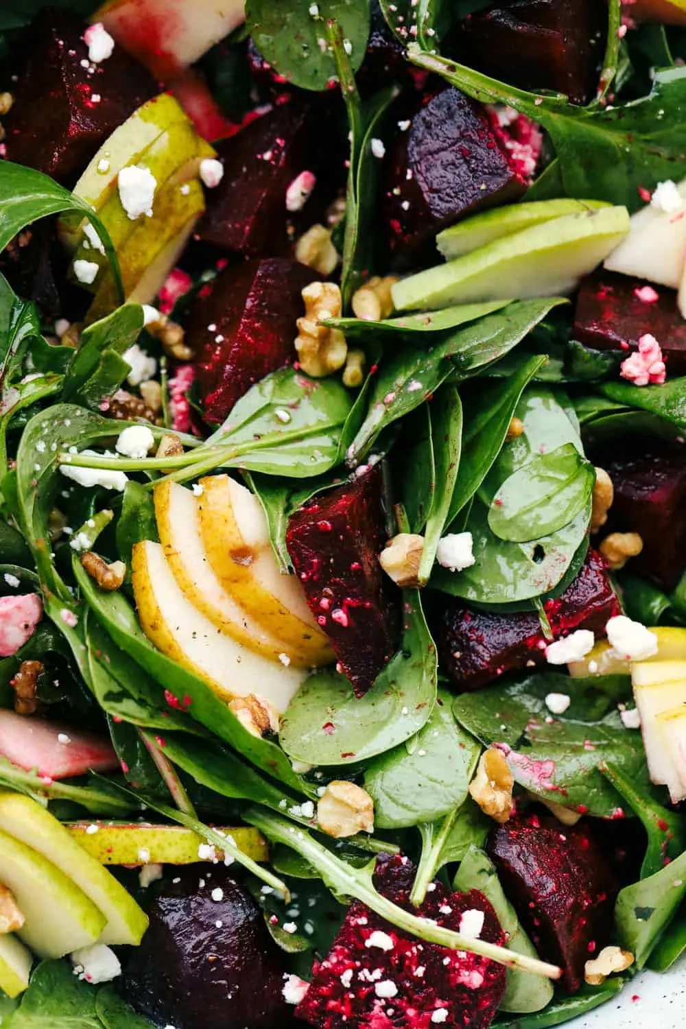 pear roasted beet salad honey vinaigrette