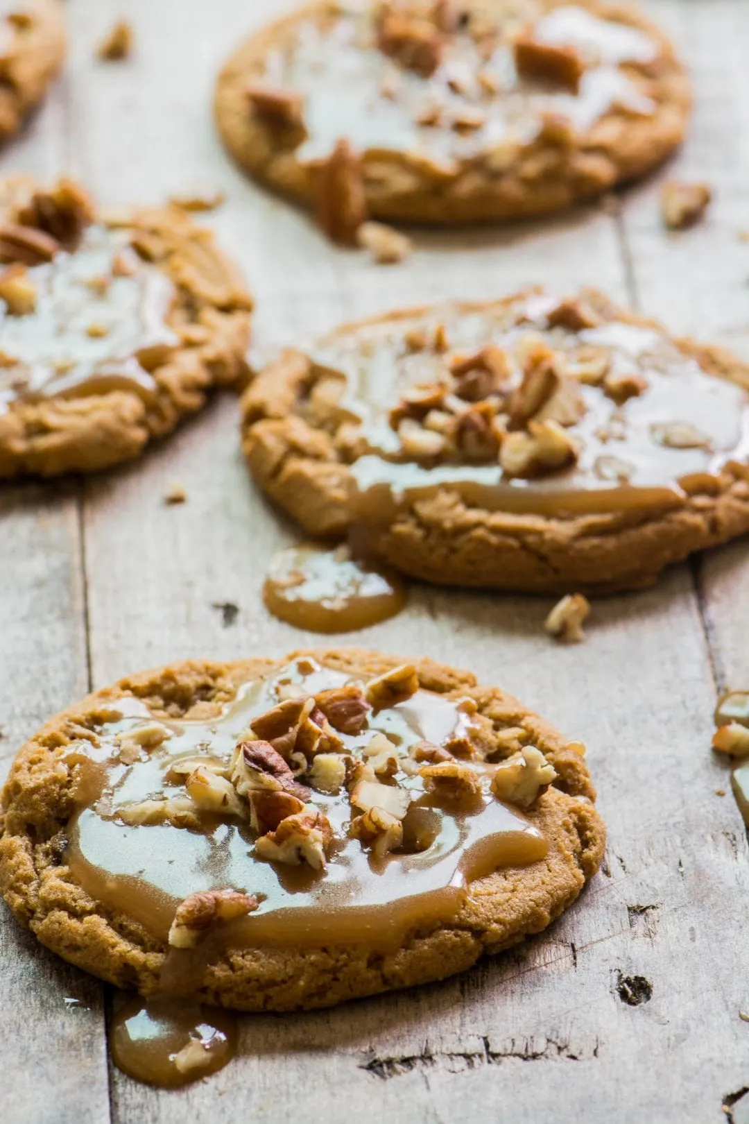 pecan praline cookie triangles