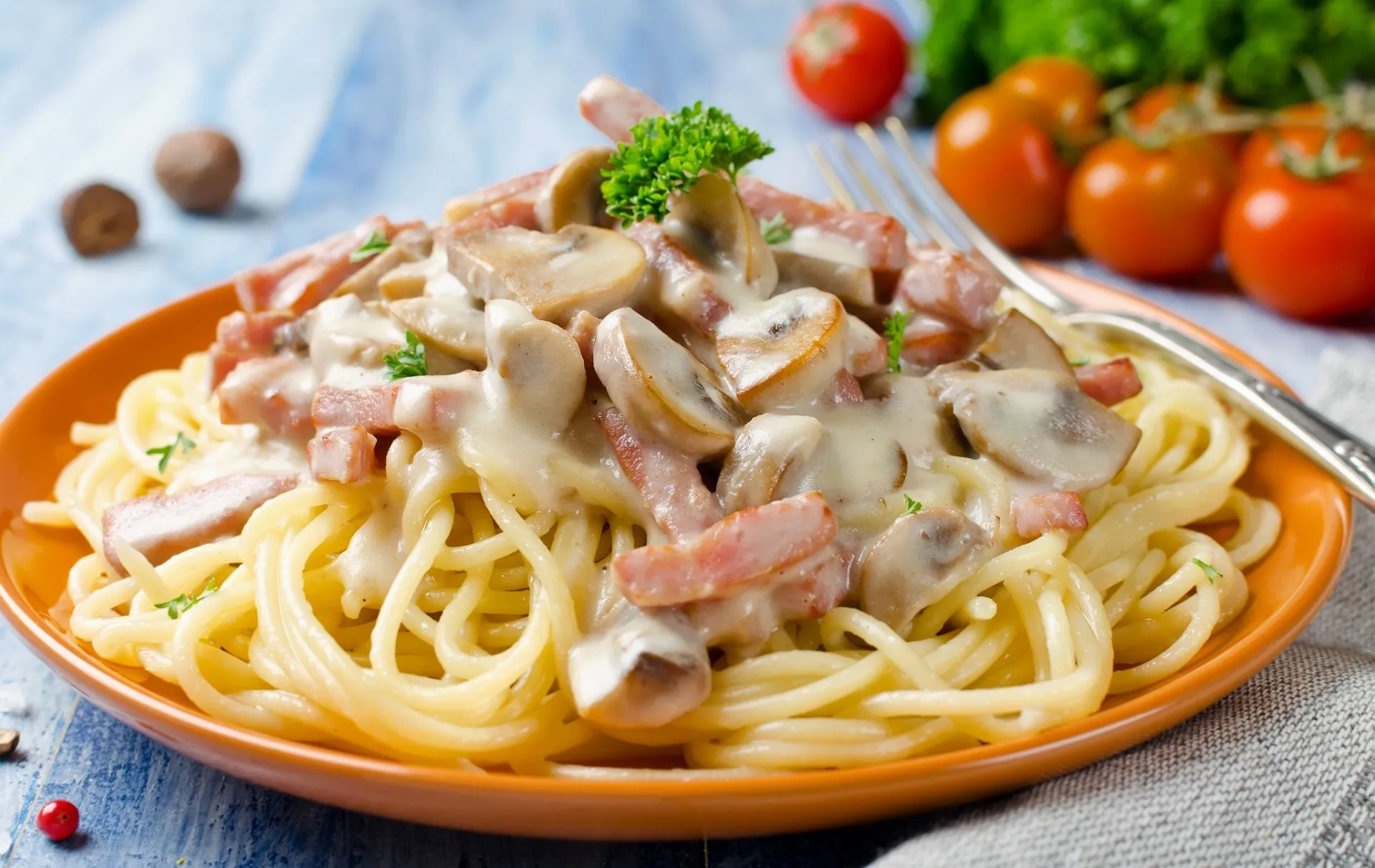 spaghetti a la crema