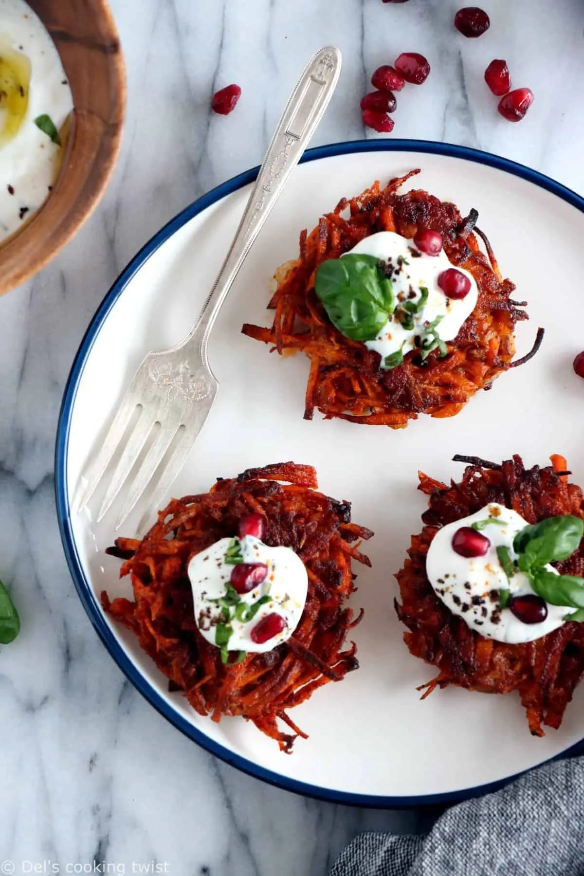 spicy sweet potato hash browns rosti
