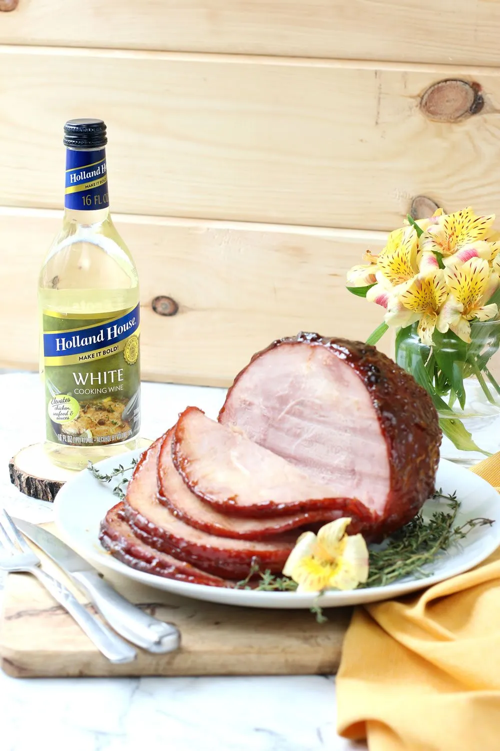 wine glazed baked ham