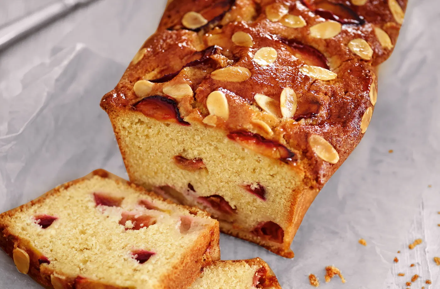 woven almond plum spice bread